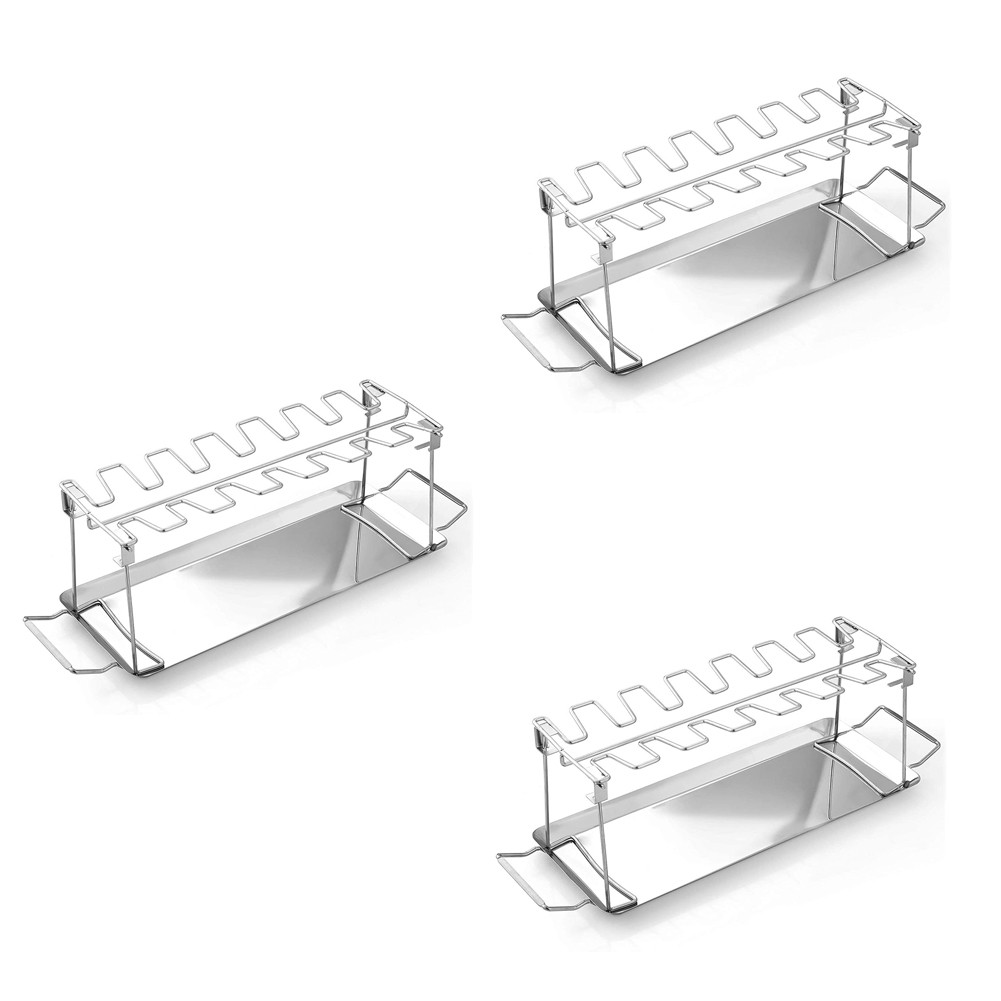 BBQ Chicken Wings Legs Grill BBQ Cooking Rack BBQ Chicken Legs Oven Grill7297