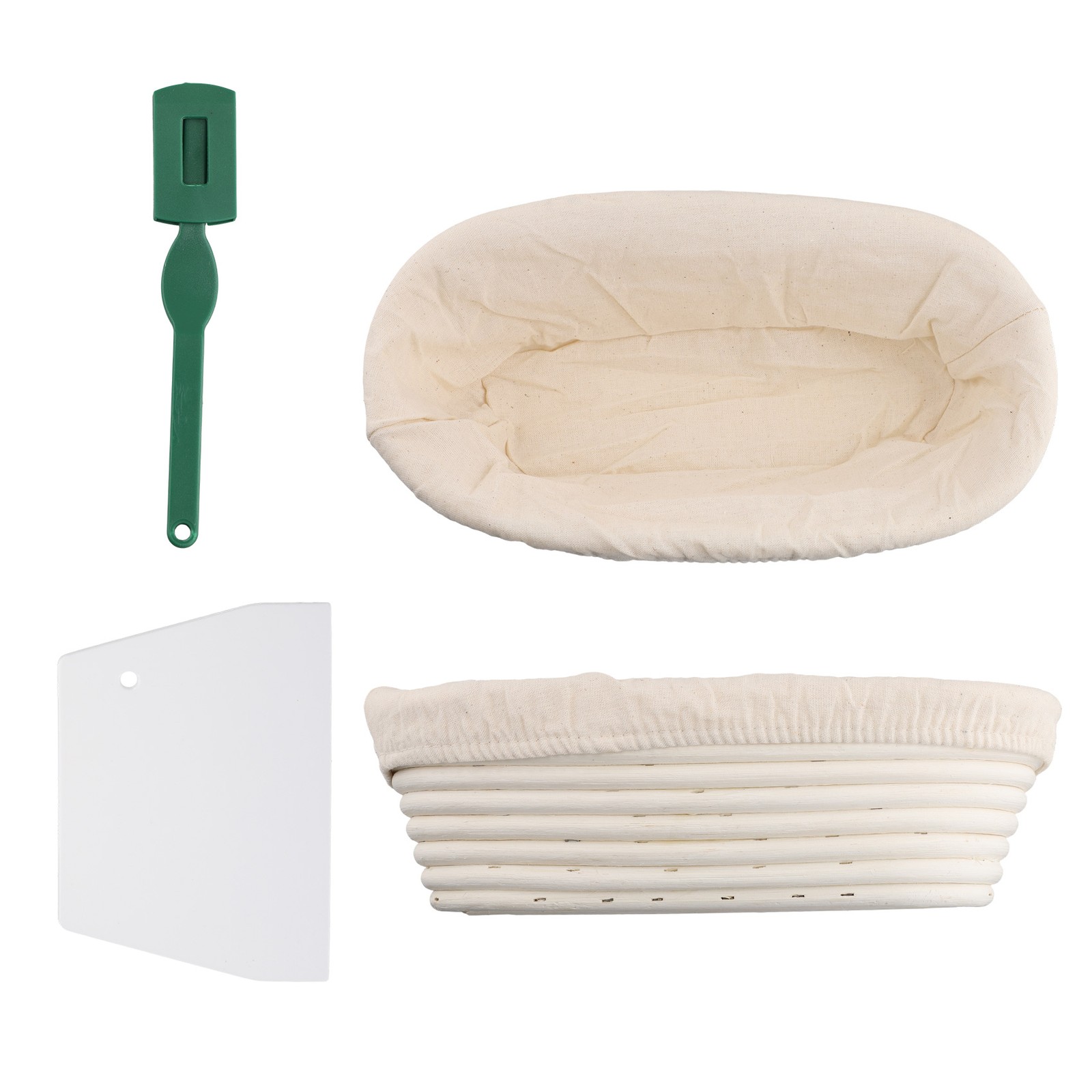 Banneton Proofing Basket Set - Artisan Sourdough Bread Bakery Basket,Dough2008