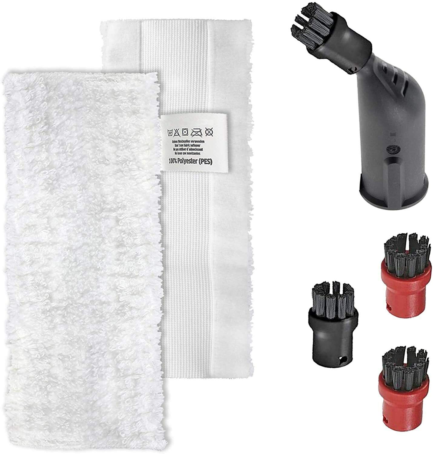 Spray Jet Nozzle + Brushes + Floor Pads Easyfix for KARCHER SC1 SC2 SC3 SC4 SC5