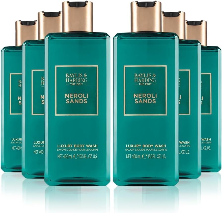 Baylis & Harding The Edit Neroli Sands Body Wash, 400 ml (Pack of 6) - Vegan Fr