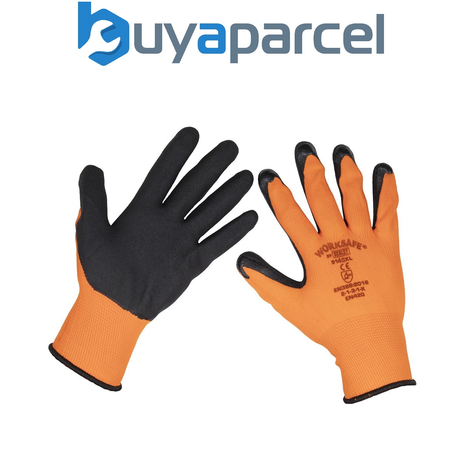 Sealey 9140XL/12 Worksafe&reg; Foam Latex Gloves, X-Large - Pack of 12 Pairs