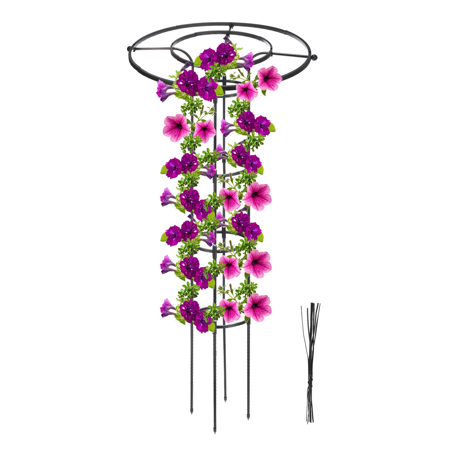 Garden Trellis for Climbing Plants, 150cm Plant Trellis for Vine Vegetable,Black