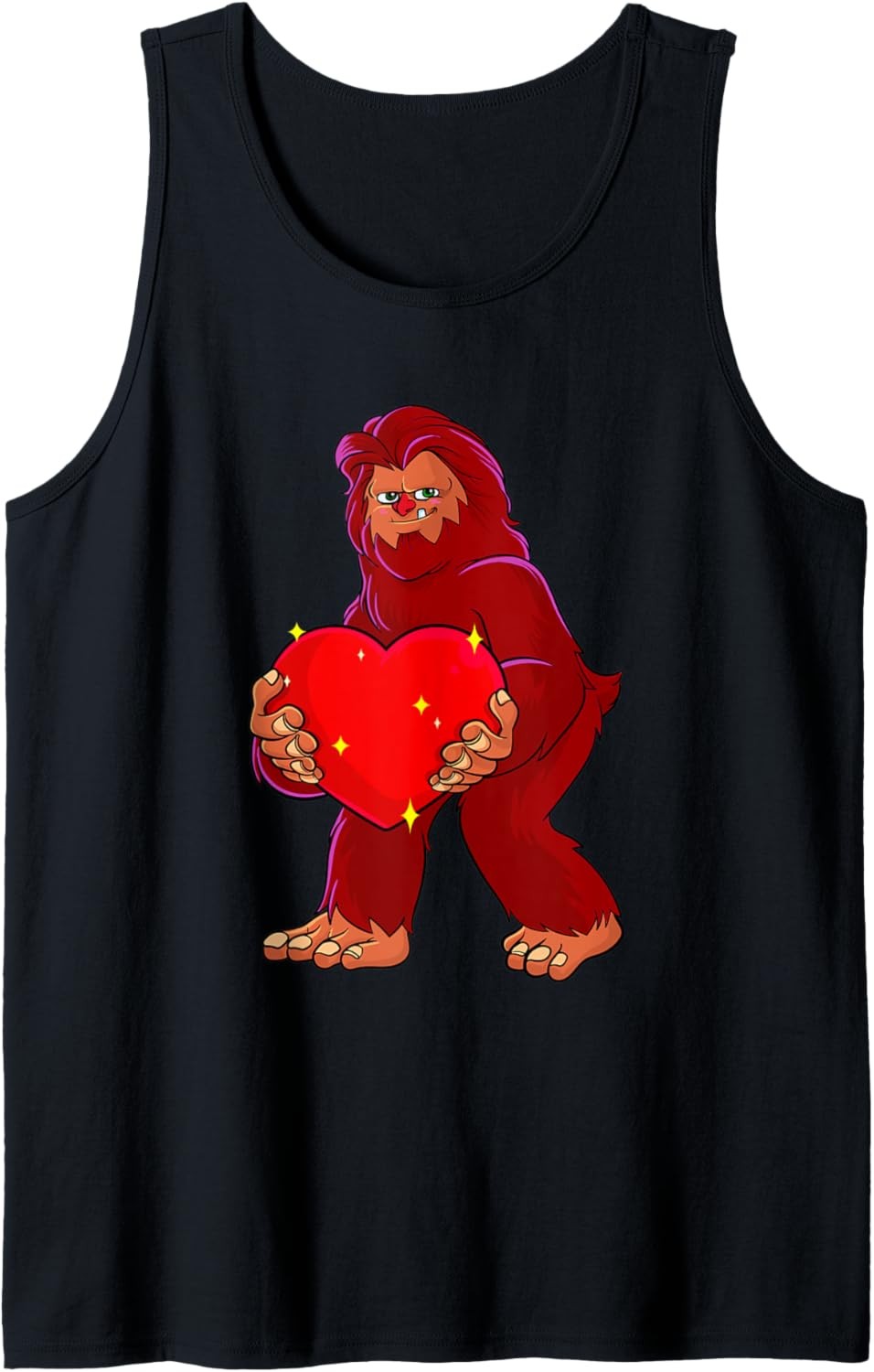 Bigfoot Valentine Funny Valentines Day Gift Him Sasquatch Tank Top