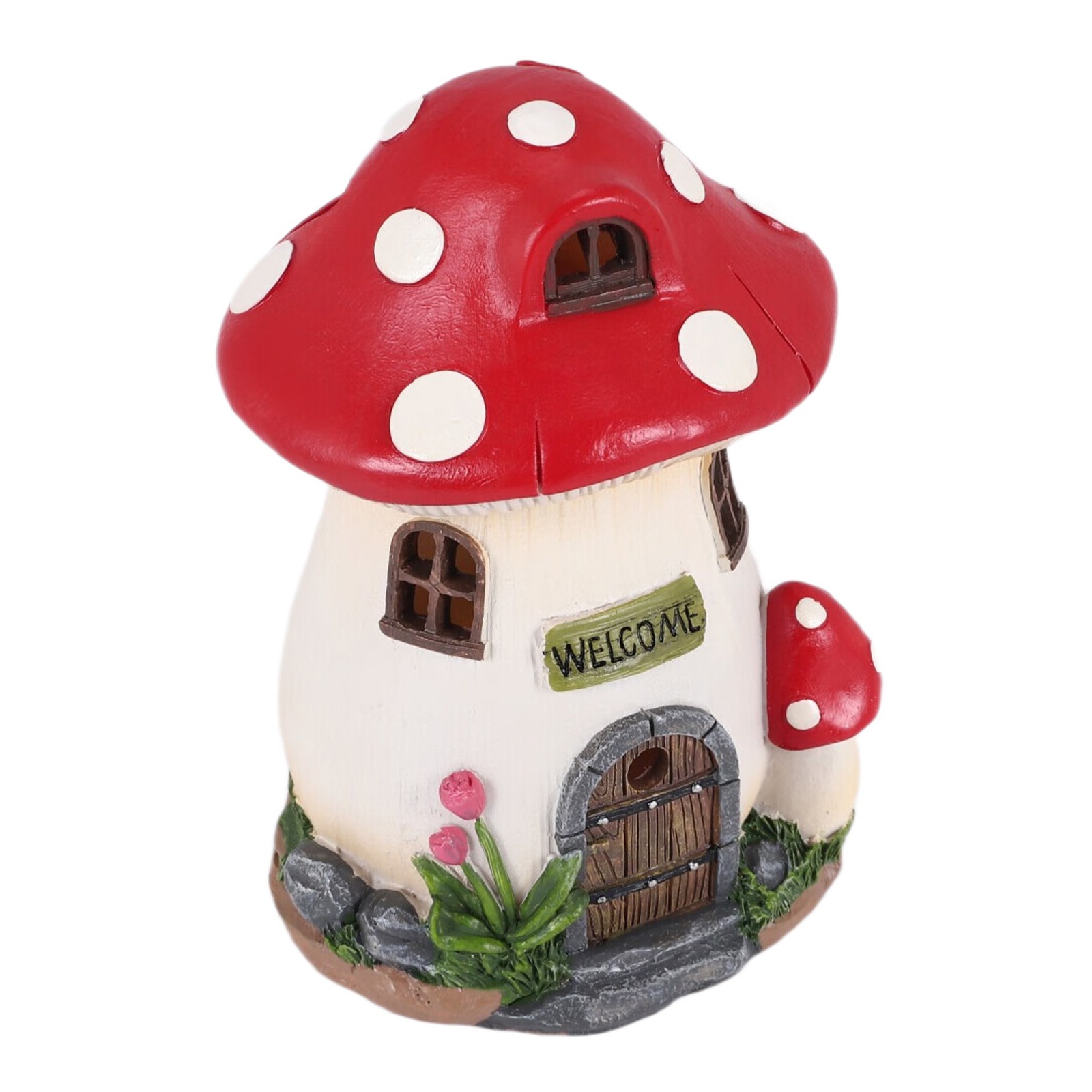 Solar Lamp Resin Craft Gardening Garden Miniature Fairy5552