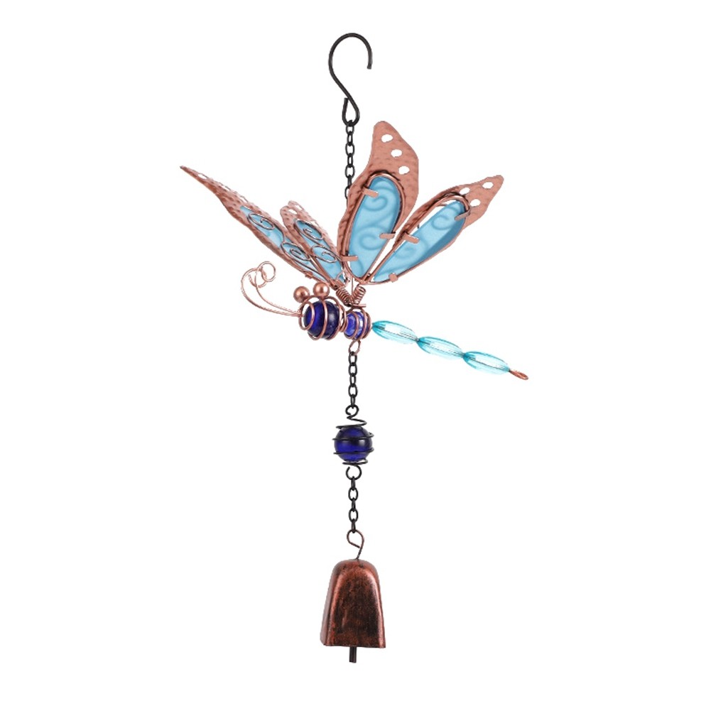 5X(Wind Chime Dragonfly Wind Chime Metal Wind Chime with Dragonfly Outdoor2494