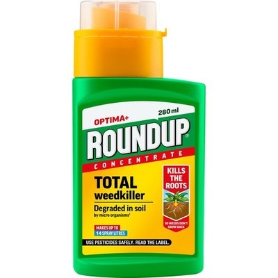 Roundup Optima+ Total Weedkiller, Concentrate, 280 Ml