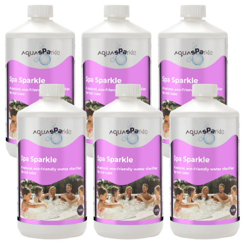 NEW! Spa Sparkle Clarifier Aquasparkle Hot tub Spas Clear Water Floc 6 x 1 Litre