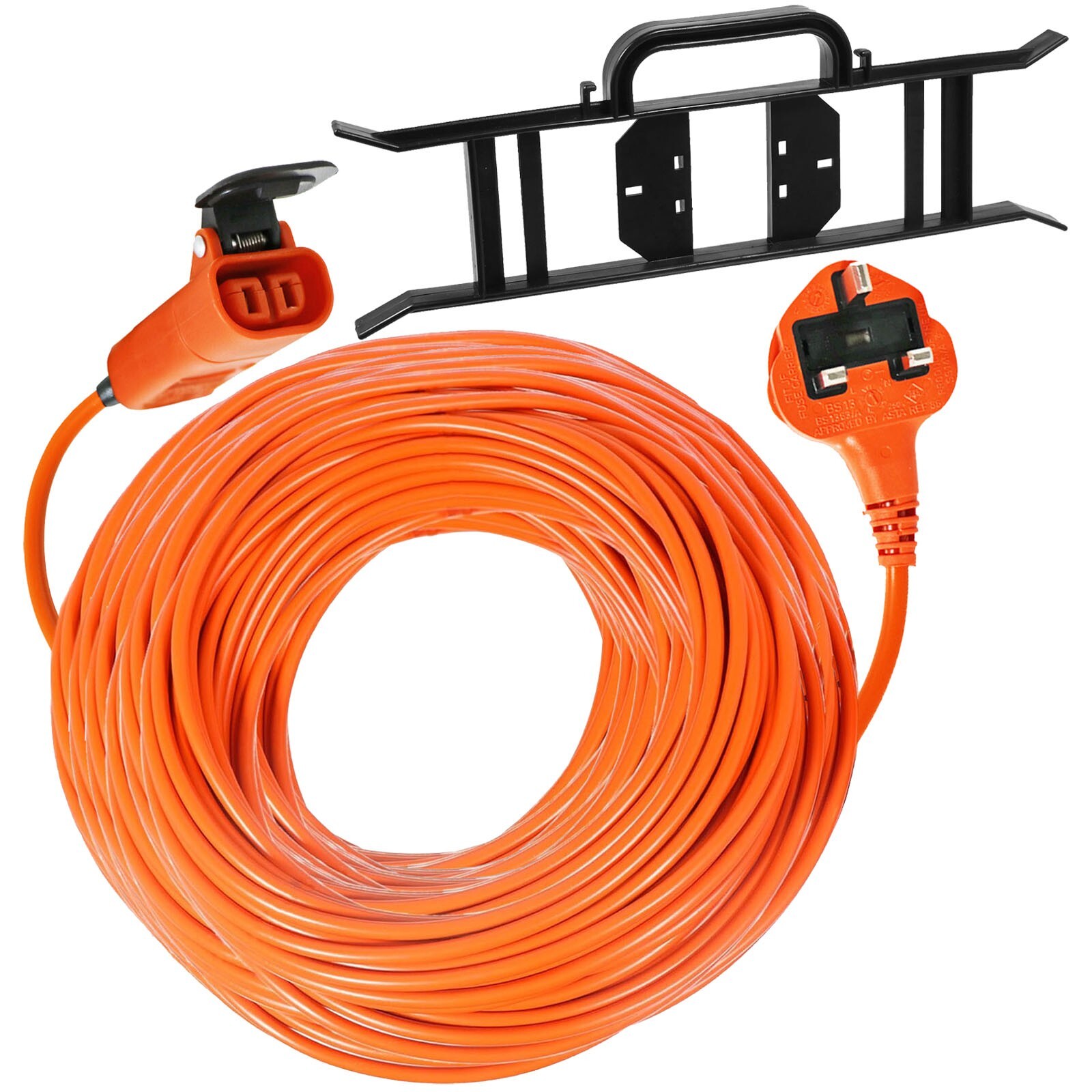 Power Cable for BOSCH ROTAK 34 36 40 43 370 430 Ergoflex Lawnmower 25m Bracket