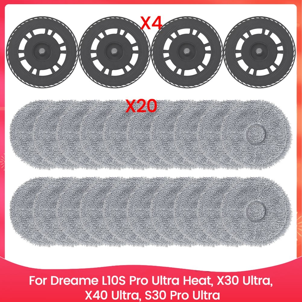 1 Set Mop Holder & Mop Cloth for L10s Pro Ultra Heat X30 Ultra X40 Ultra9470