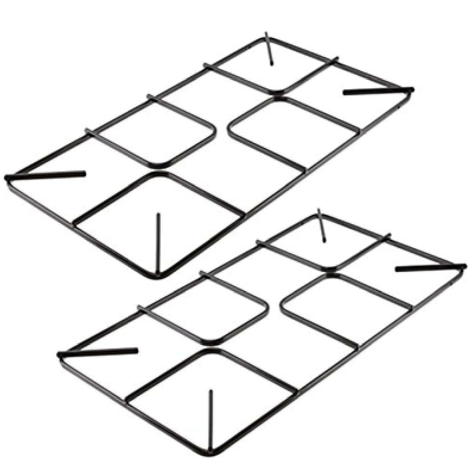 Pan Support Grid for Bosch Neff Oven Cooker Flat Gas Hob 2 Pack 450mm x 220mm