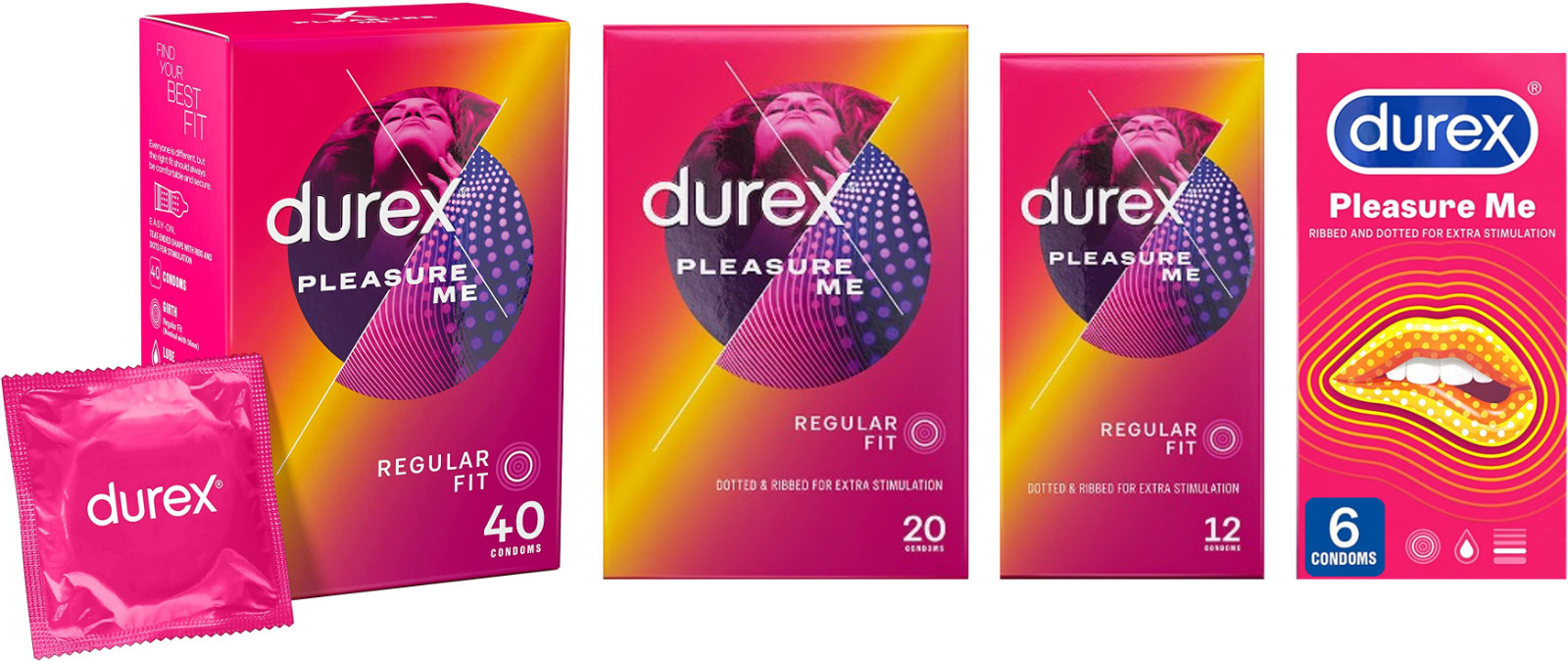 Durex Pleasure Me 12, 24, 36, 48, 96 Authentic UK Stock BEST PRICES!