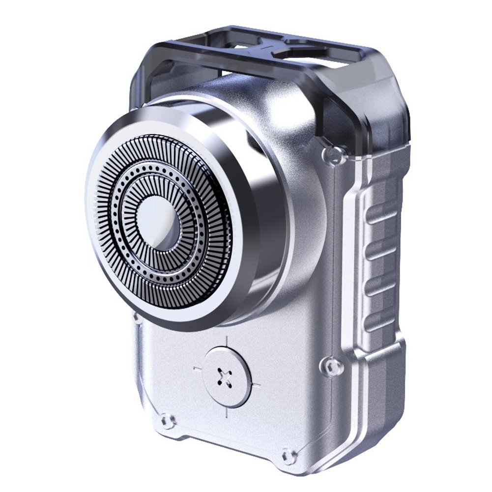 3X(Electric Travel Shaver Shaver Men Rechargeable IPX7 Punk Mecha Face2754