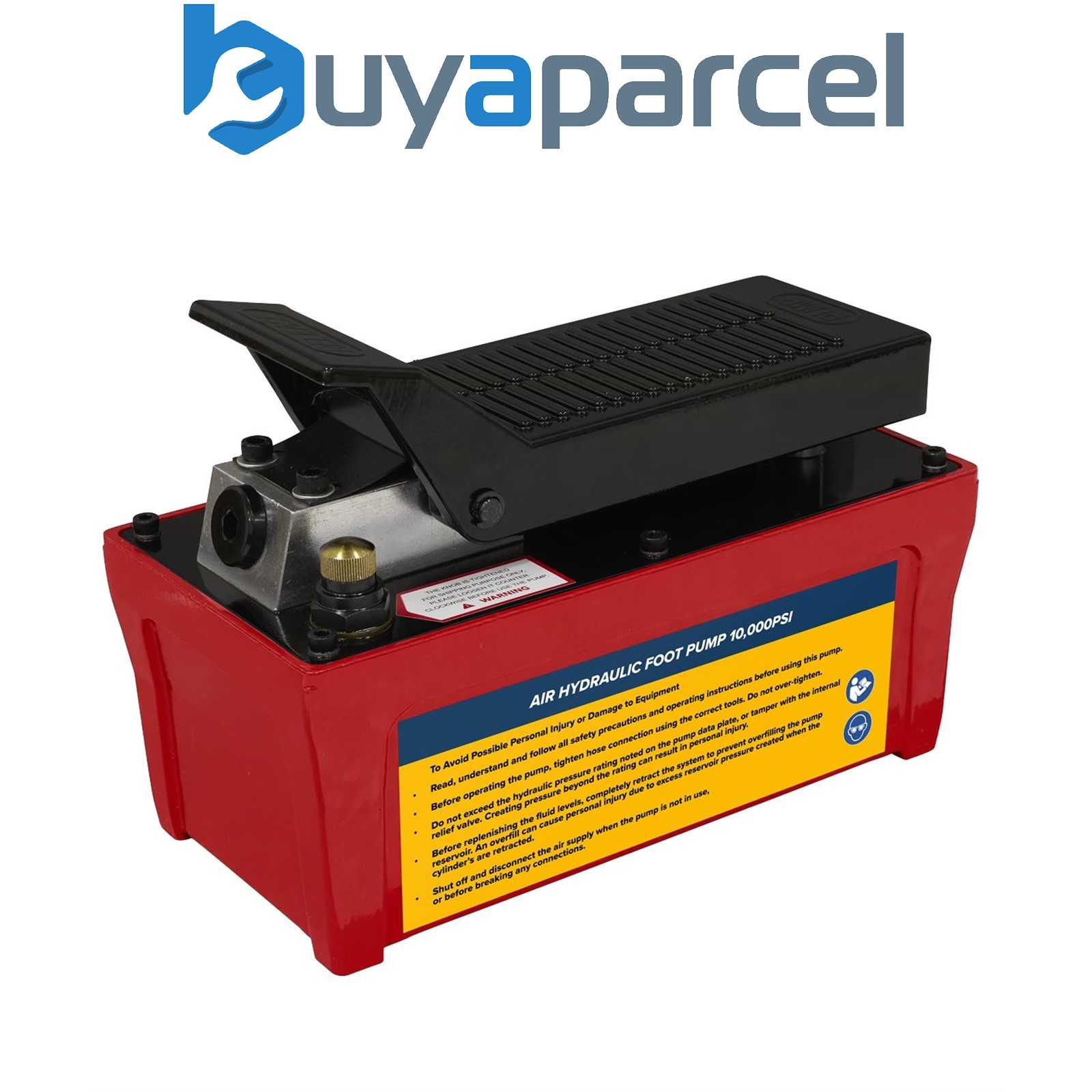 Sealey RE109 Air Hydraulic Foot Pump 10,000psi