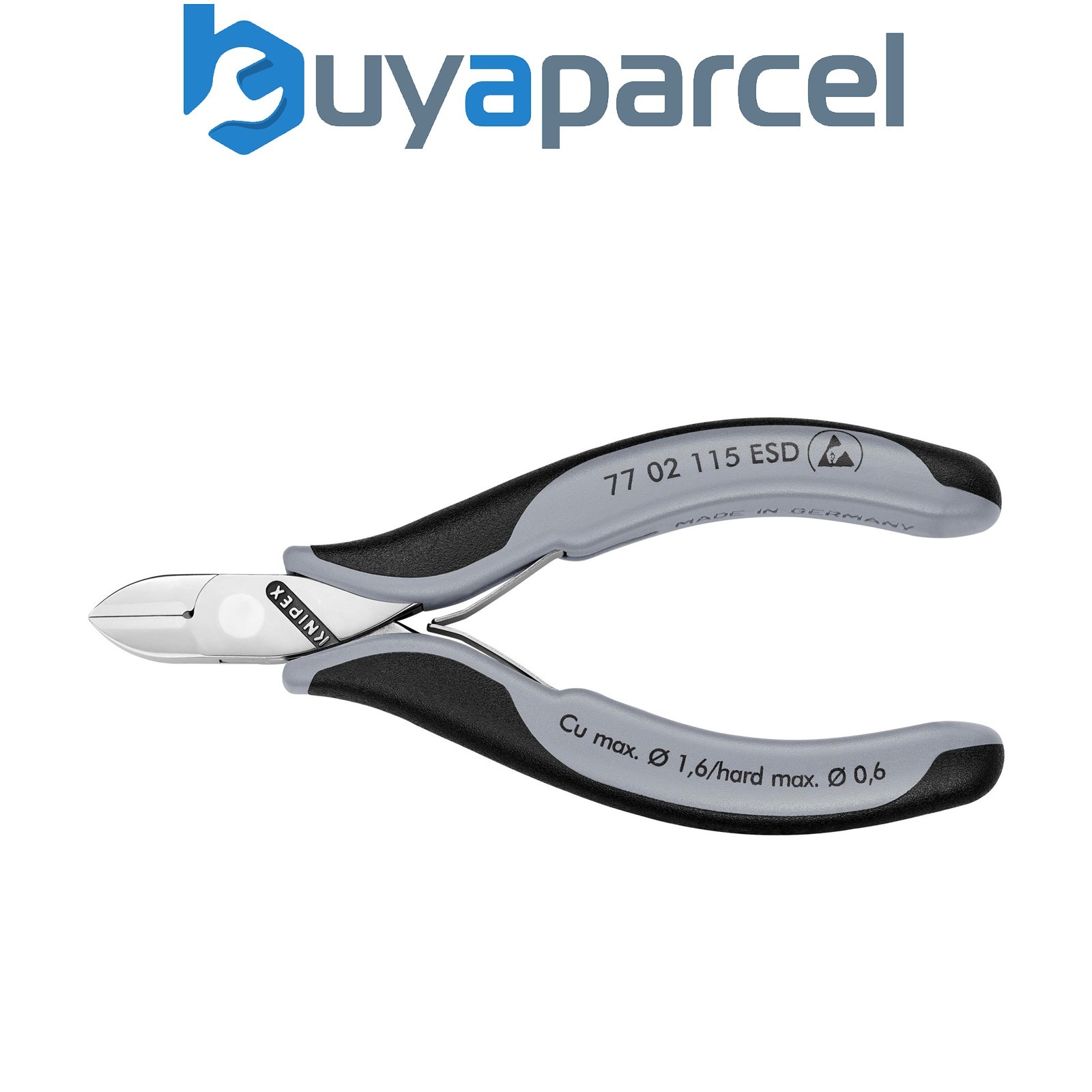 Draper 37068 KNIPEX 77 02 115 ESD Electronics Diagonal Cutters, 117mm