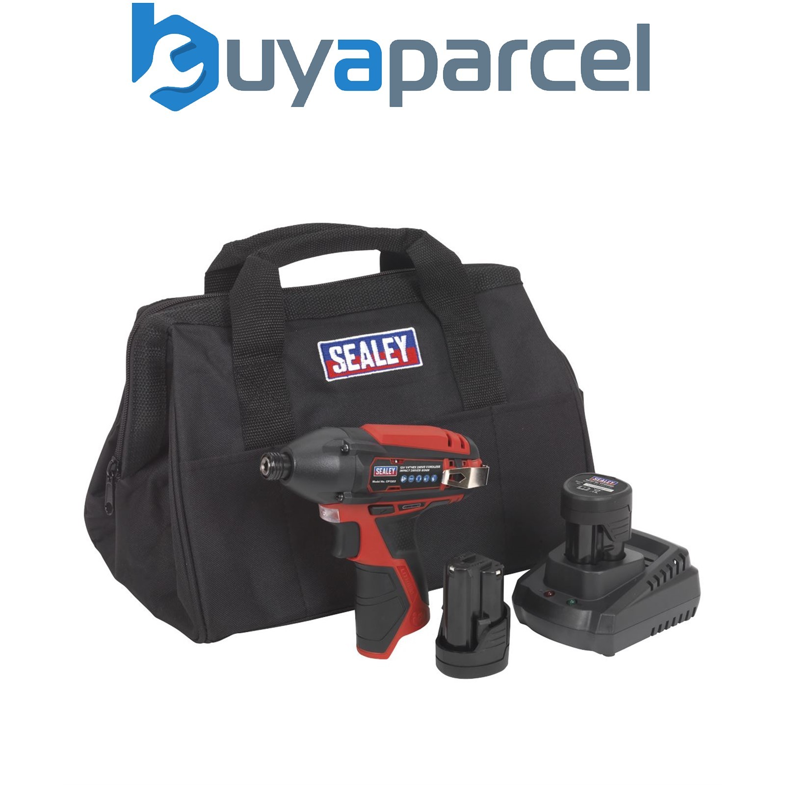 Sealey CP1203KIT SV12 Series 1/4"Hex Drive Cordless Impact Driver Kit 12V 1.5Ah