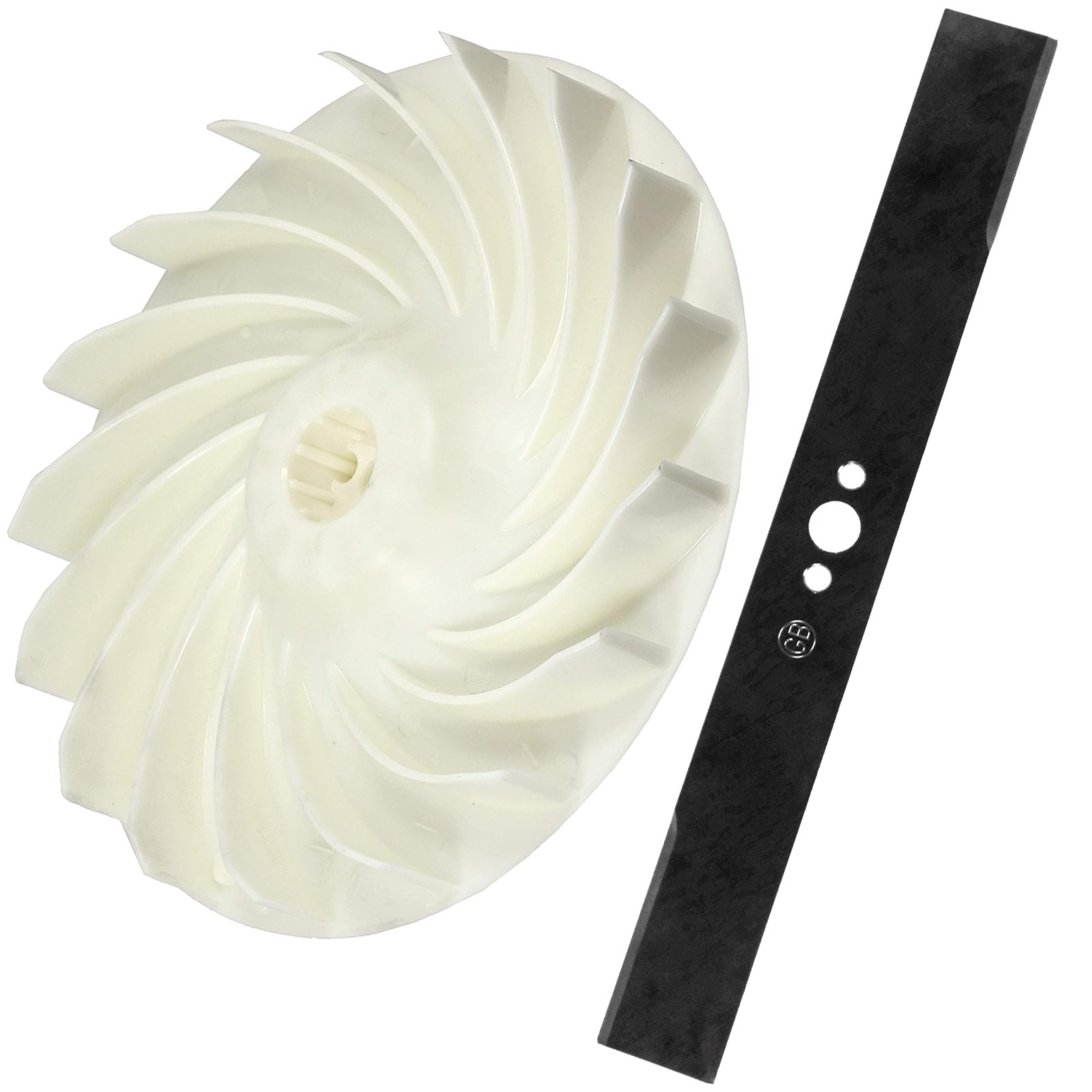 Blade for MAC ALLISTER TTB1019HVM MCB1018HVM Lawnmower 36cm + Impeller Fan