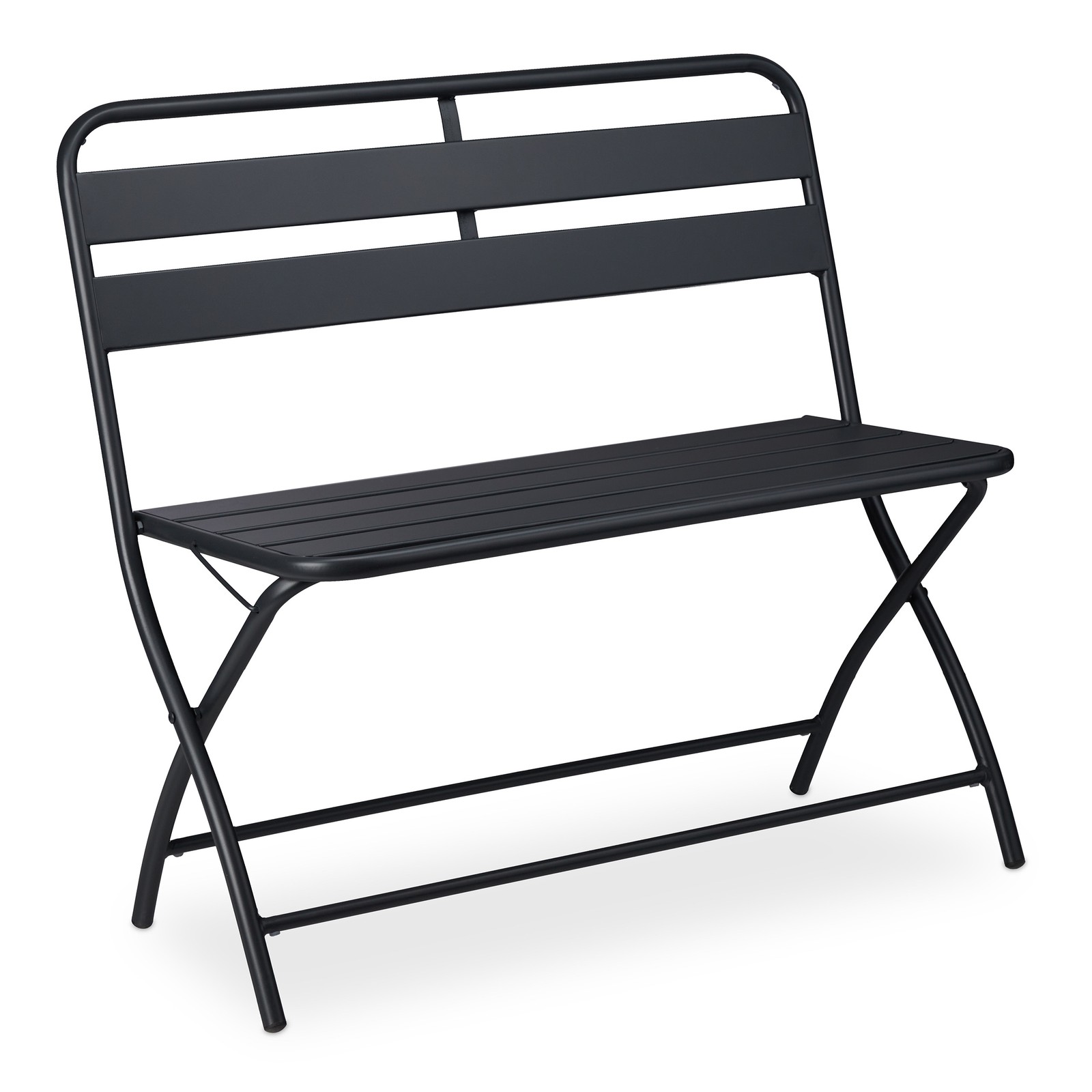 Garden bench folding bench, 2-seater balcony bench folding bench, weatherproof