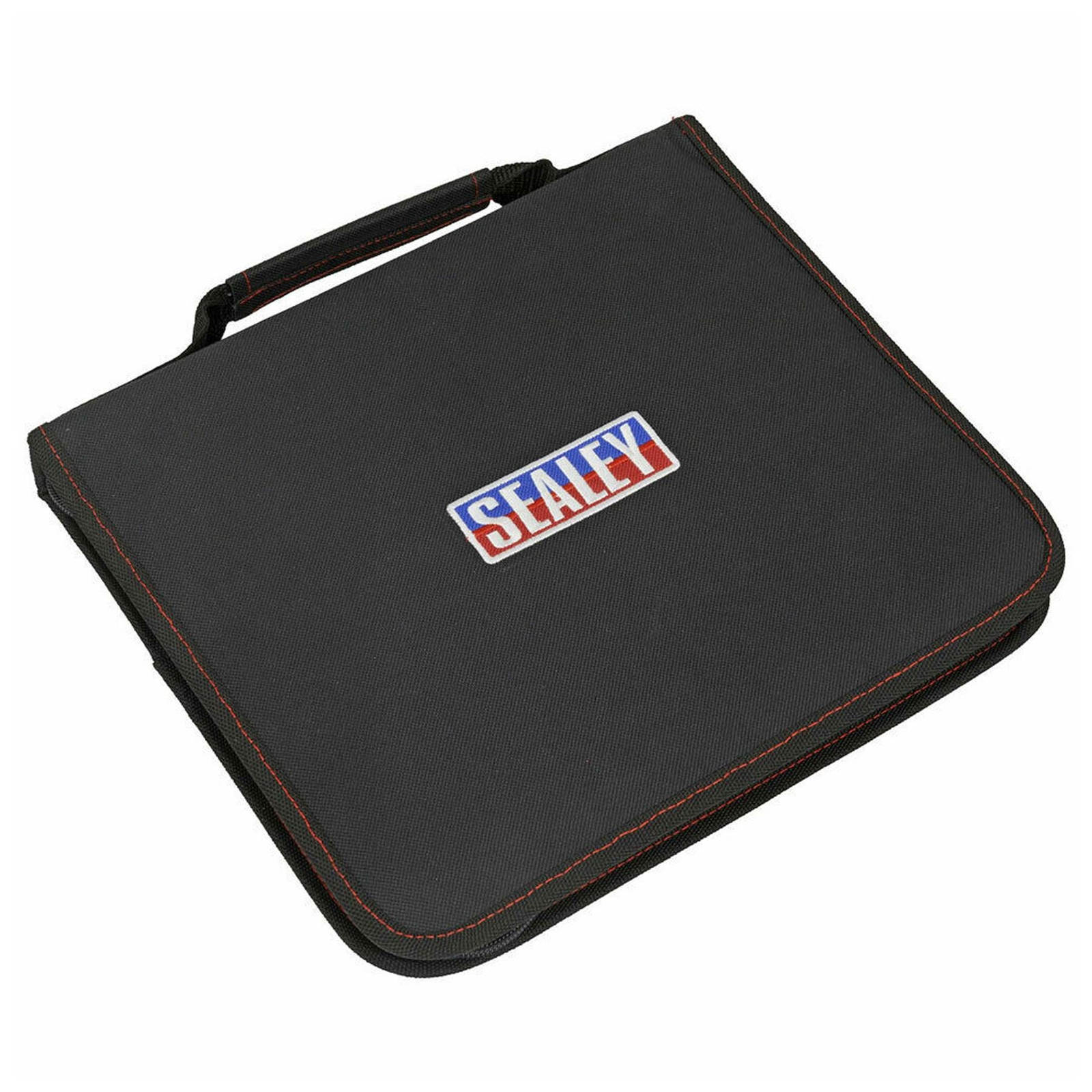 Sealey Zipped Tool Pouch 6 Pocket Heavy Duty Adjustable Hook And Loop Metal Clip