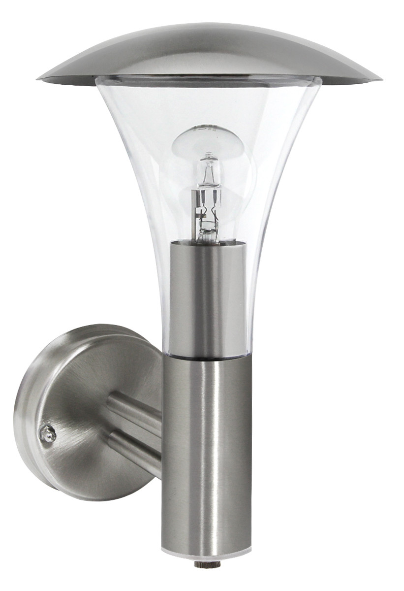 Dusk Till Dawn Sensor Outdoor Single Wall Light Stainless Steel Finish ZLC091DTD