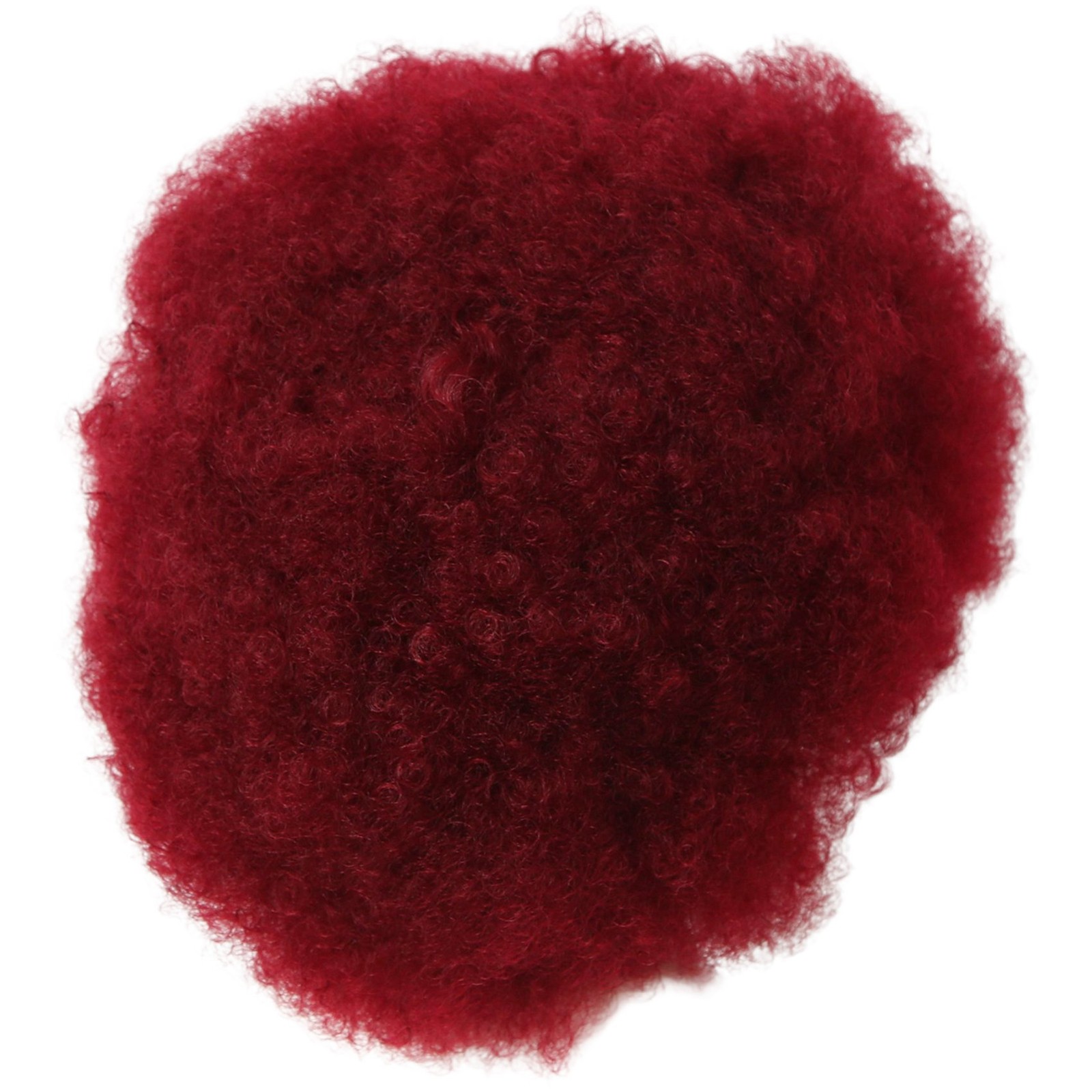 2X(African Afro Burgundy Wig Curly Wig Brazilian Hair Short Fashionable3011