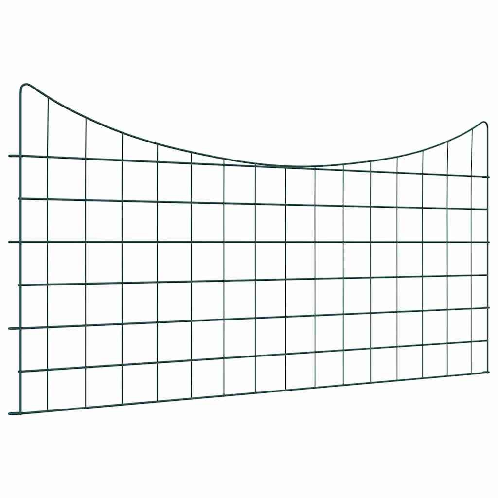 vidaXL Pond Fence Set 5 pcs Green 100 x 50 cm Steel, vidaXL