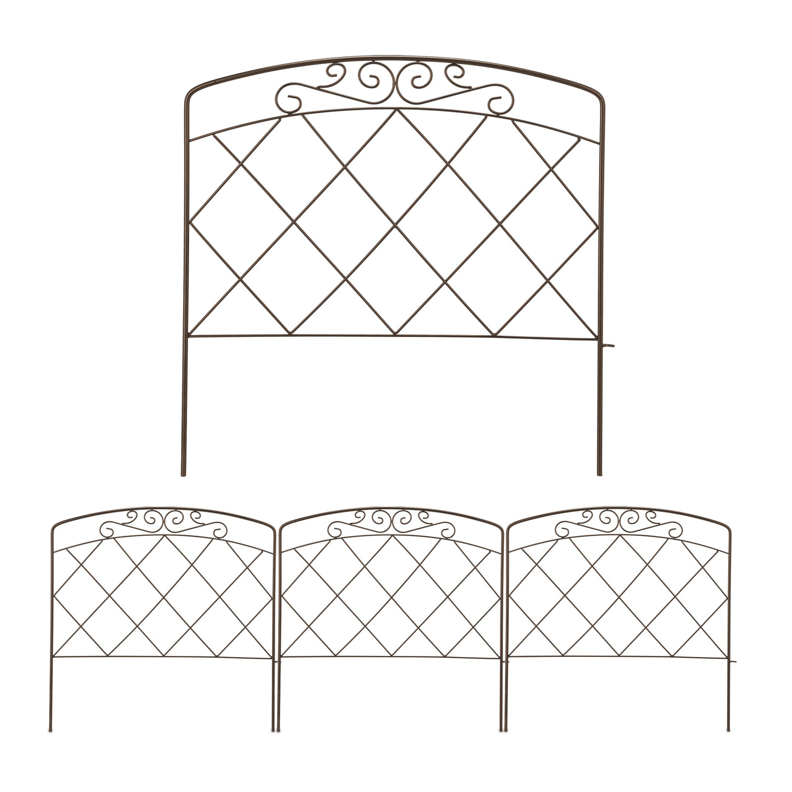 Lawn edging Garden Border Decorative Fence Flowerbed Surround Easy Install