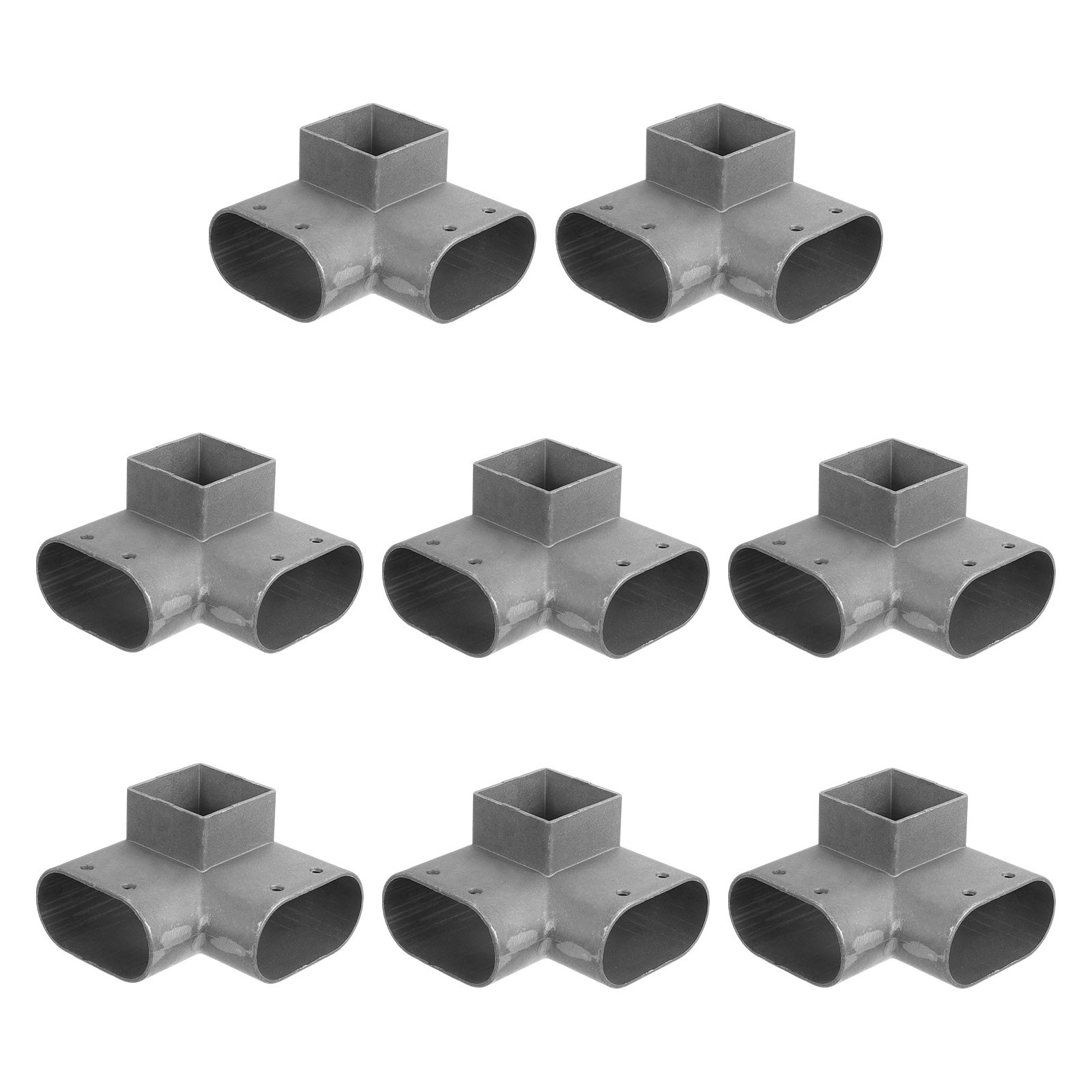 3-Way Gazebo Brackets Kit, Aluminum Bracket for 1.6" x 3.1" Lumber (8 Pack)