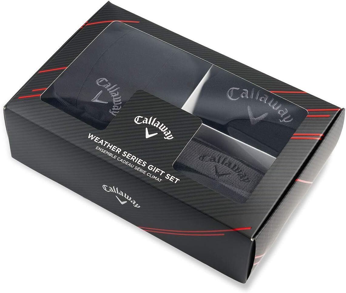 Callaway Golf Winter Beanie Hat, Socks & Mittens Golf Gift Pack