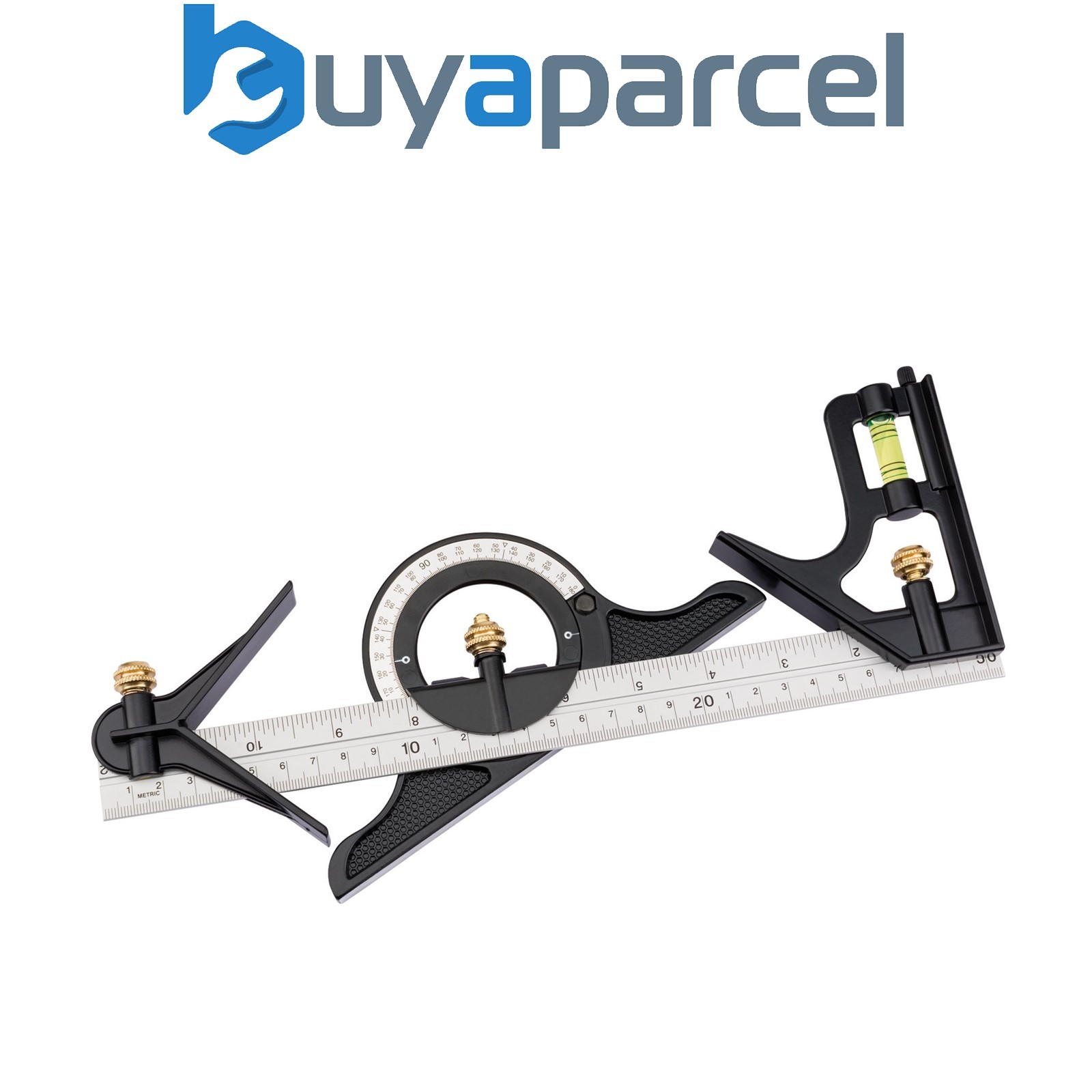 Draper 34704 Combination Square with Centre Head and Protractor, 300mm