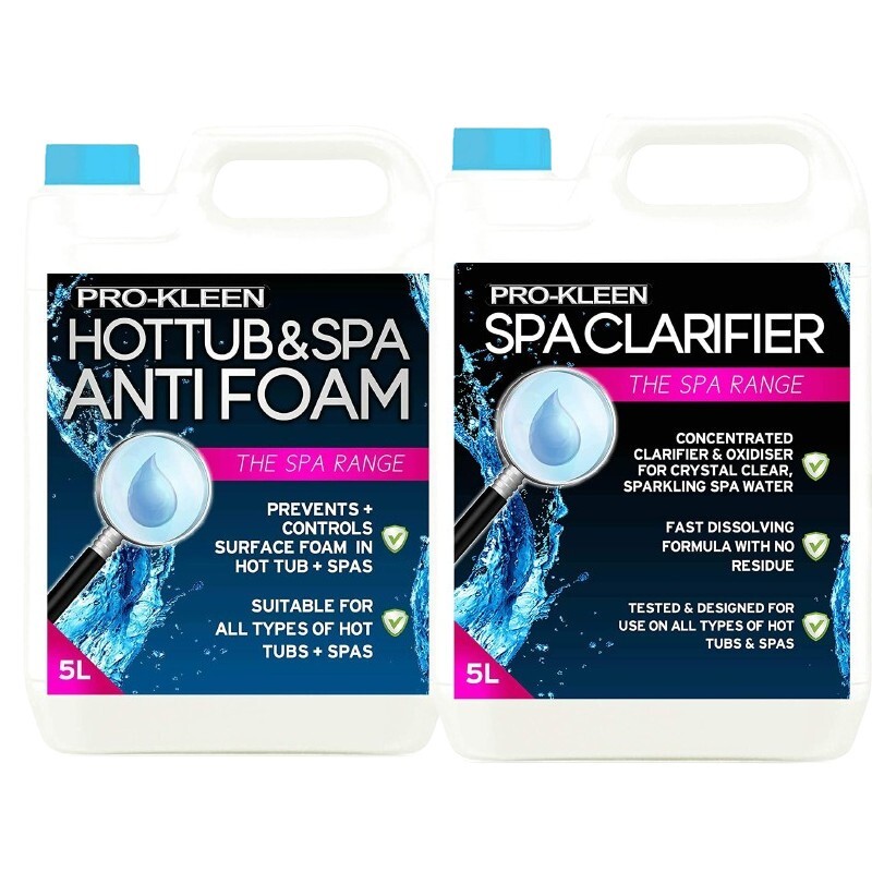 ProKleen Spa Hot Tub Clarifier Anti Foam Whirlpool Cleaner Pool Spa Chemical 10L