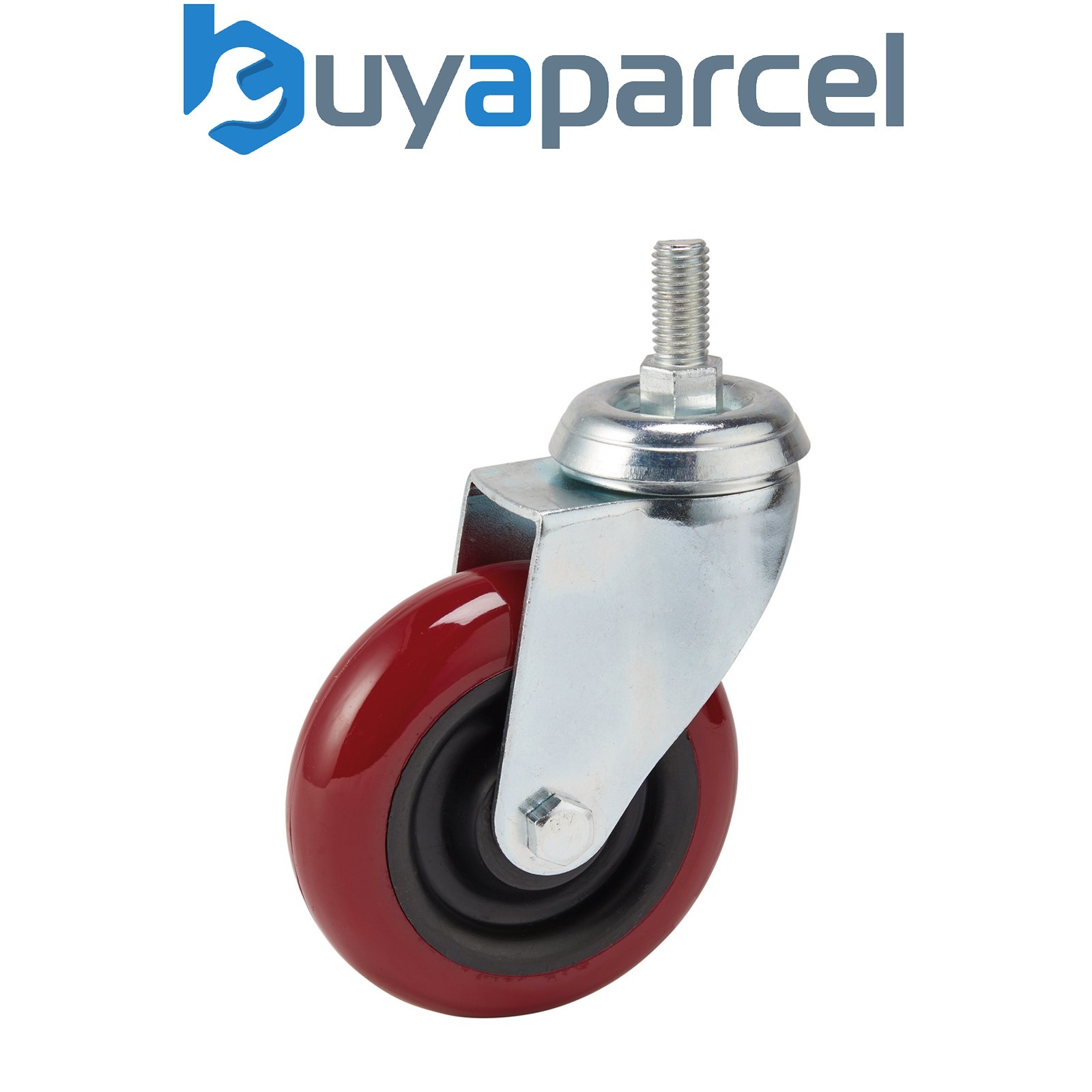 Draper 65520 Swivel Bolt Fixing Polyurethane Wheel, 100mm Diameter, S.W.L. 125kg