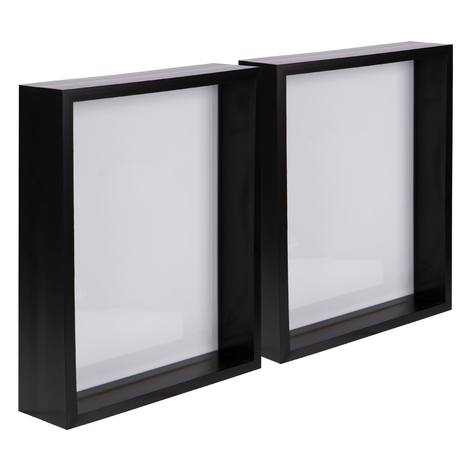 5x Black 8" x 10" 3D Deep Box Photo Frames Standing Hanging Craft Shadow