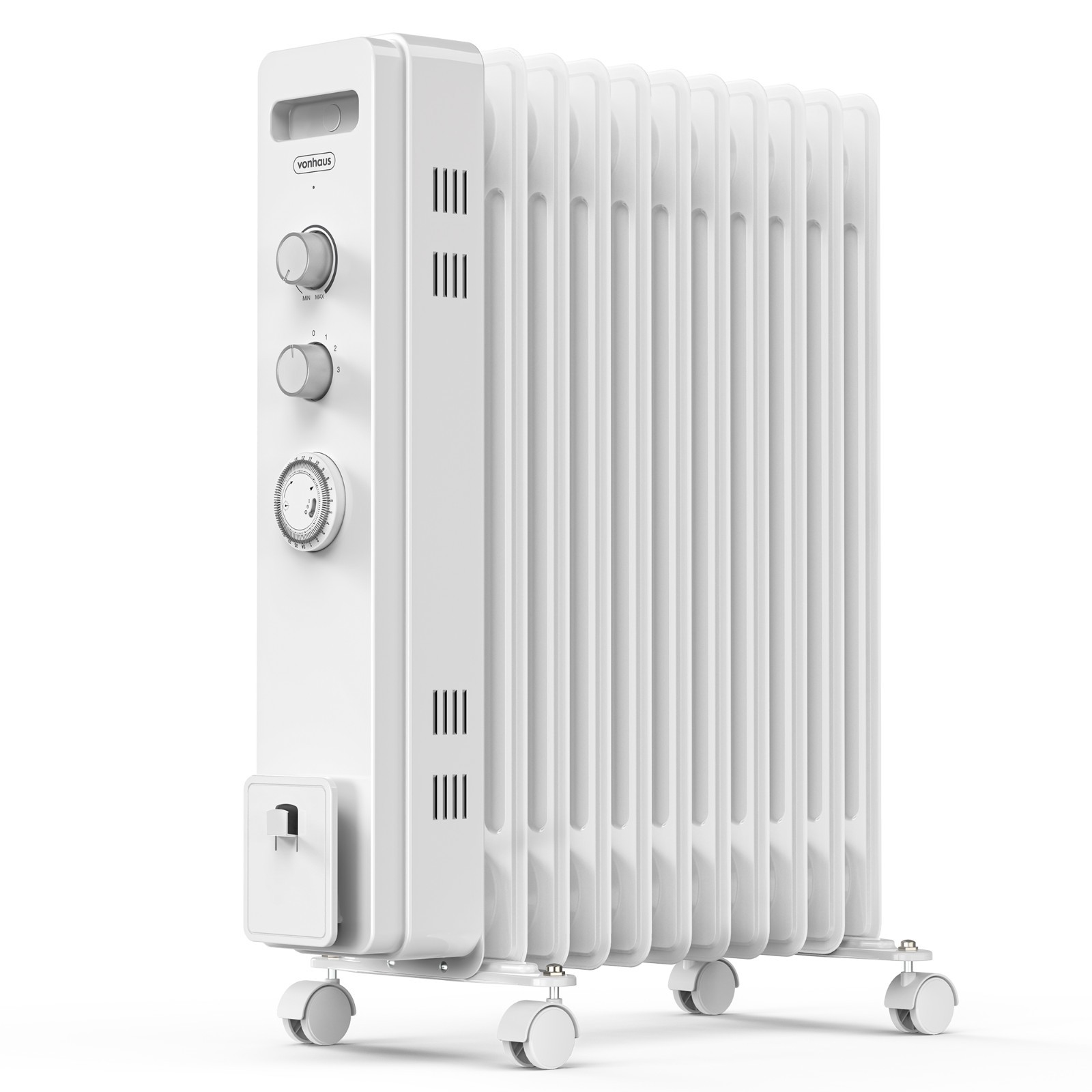 VonHaus Oil Filled Radiator 11 Fin, Oil Heater Portable Electric Free Standing