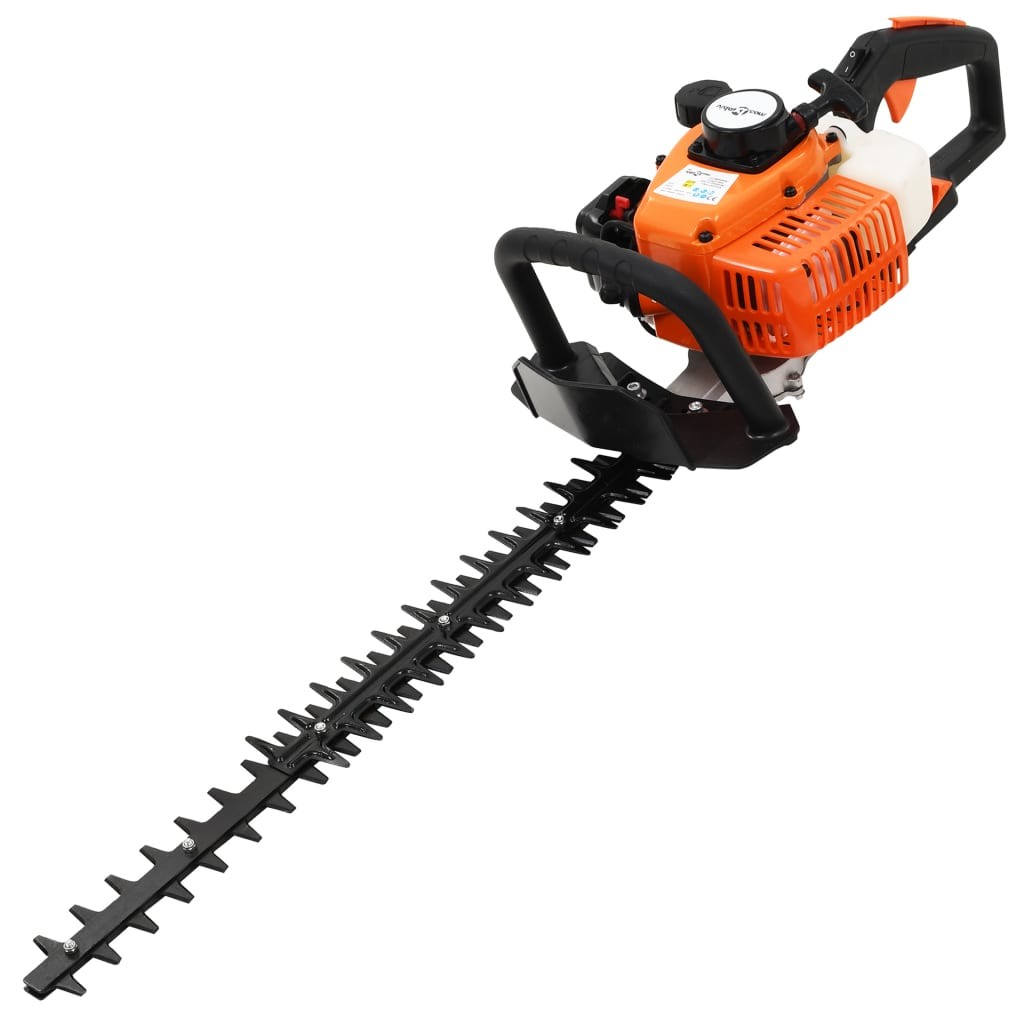 Petrol Hedge Trimmer 722mm Orange and Black Garden Bush Shrub Cutter vidaXL