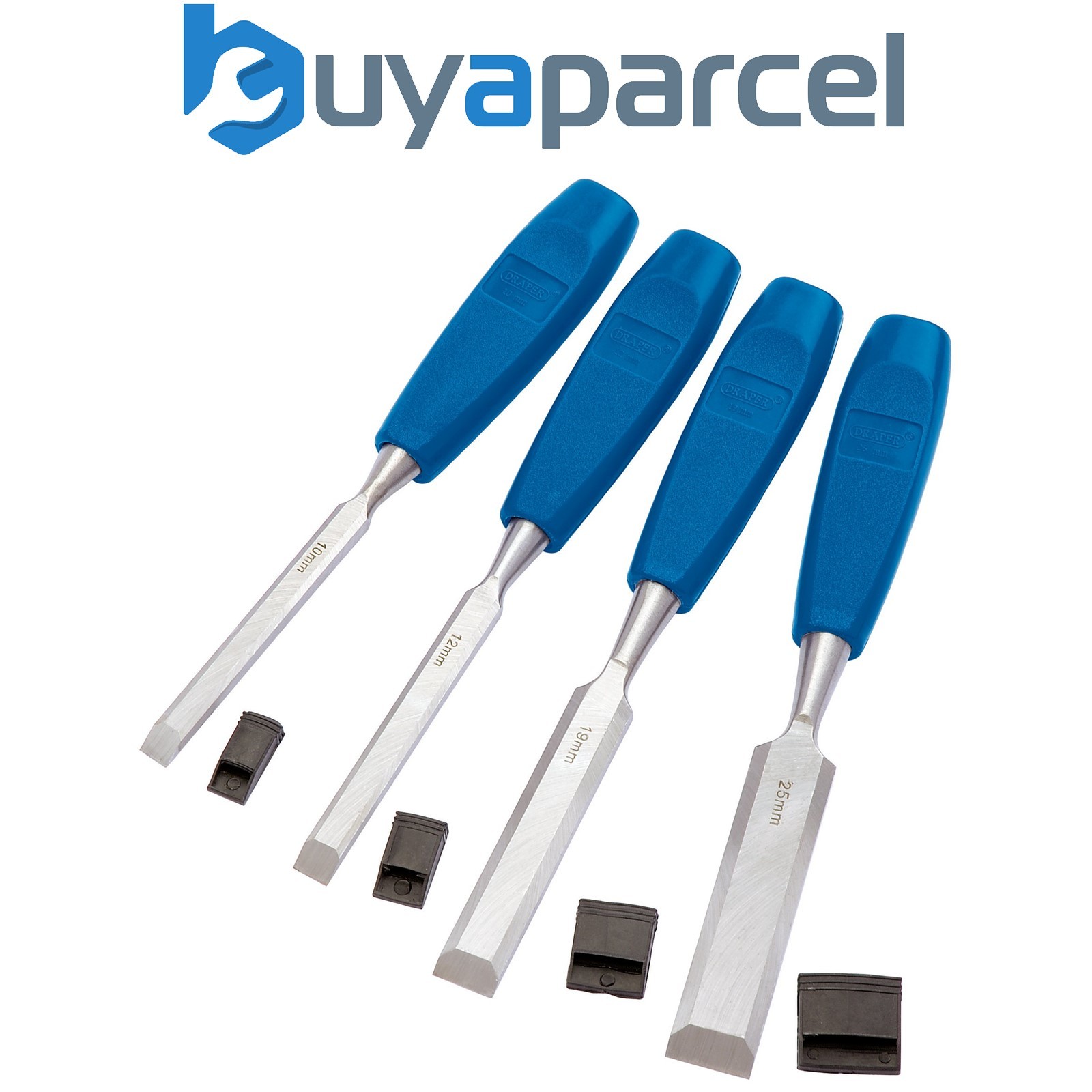 Draper 69619 Bevel Edge Wood Chisel Set (4 Piece)