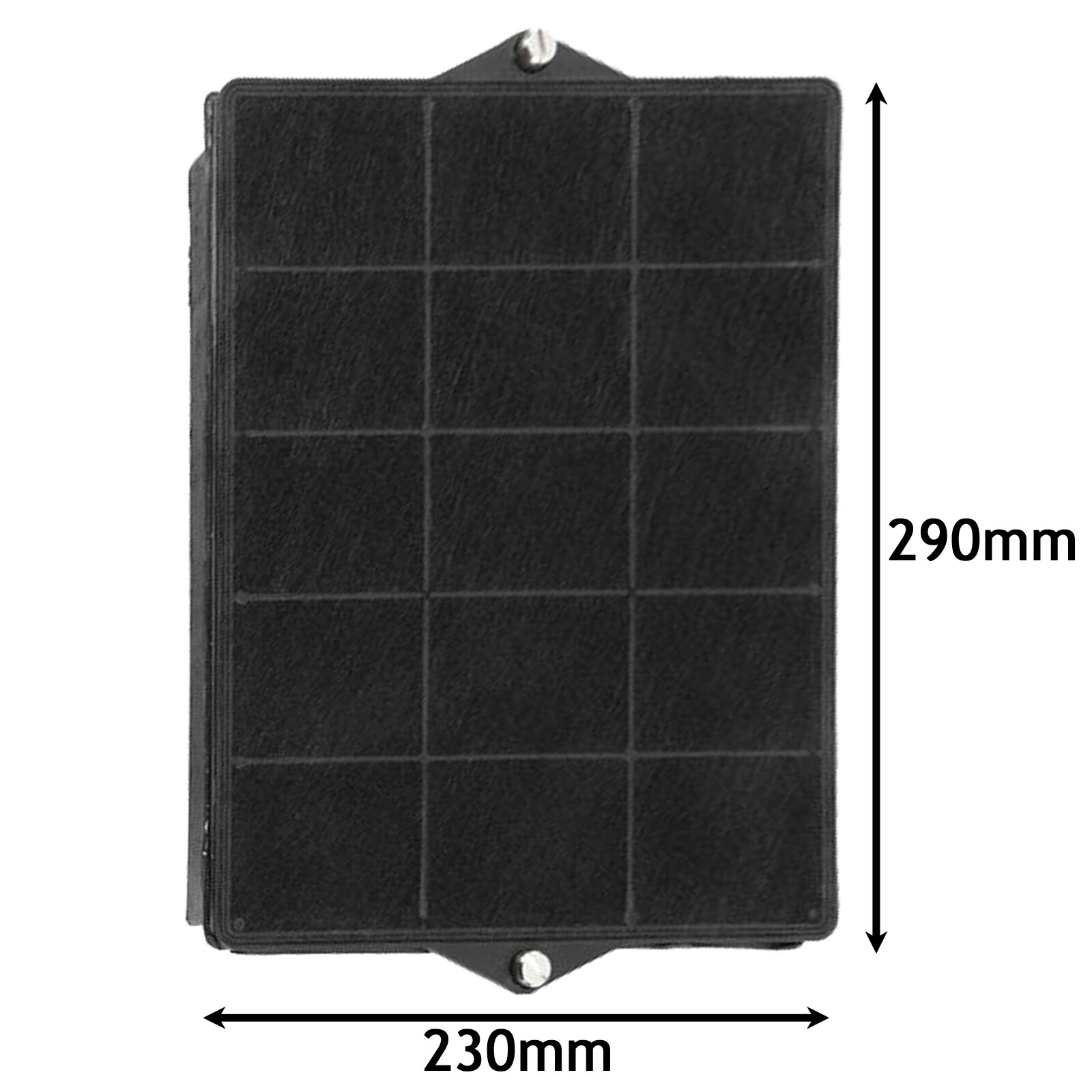 Cooker Hood Carbon Filter Elica Type 160 AEG ELECTROLUX IKEA 290 x 230 x 37mm