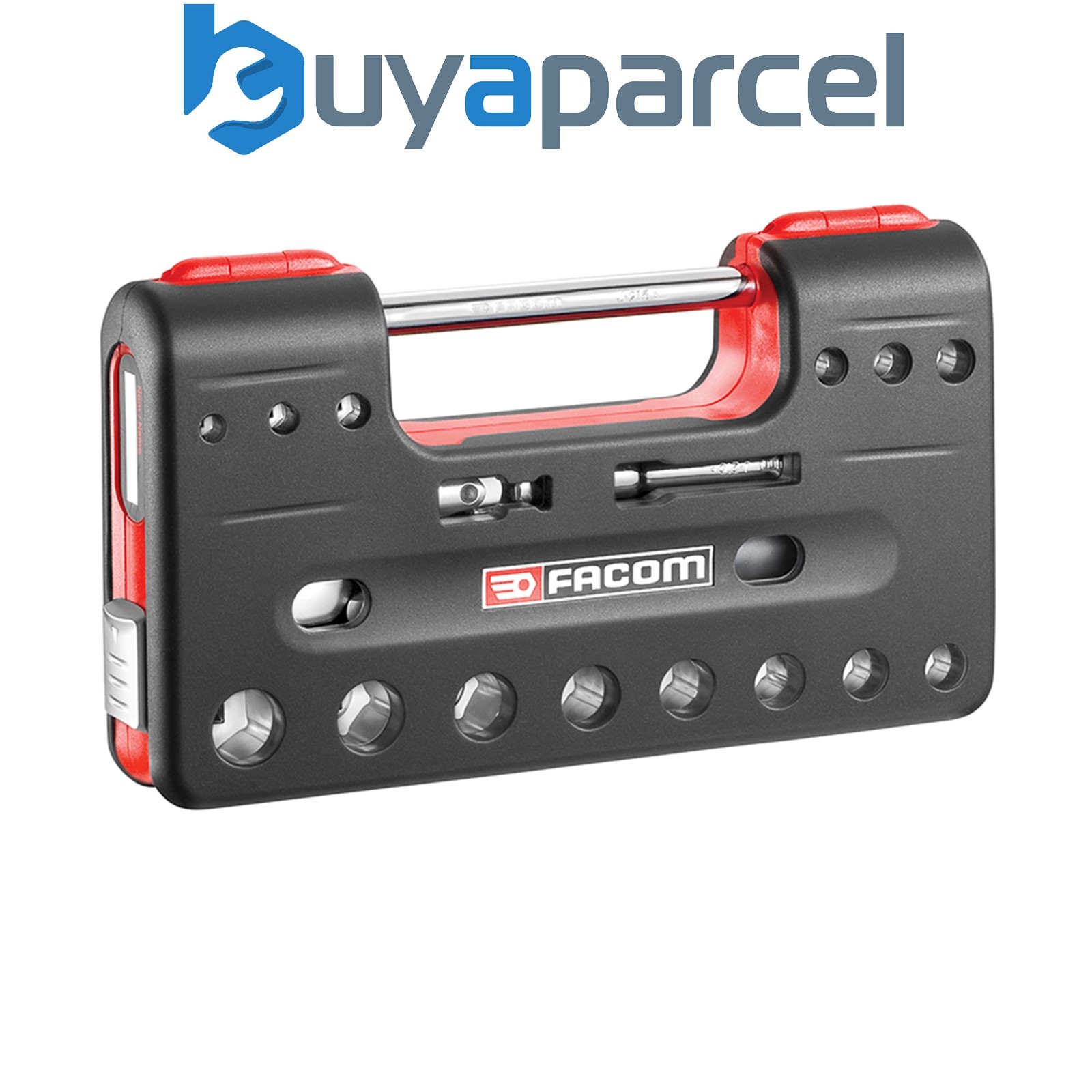 Facom JL.DBOX1PB 3/8in Square Drive 6-Point Detection Box Socket Set, 18 Piece F