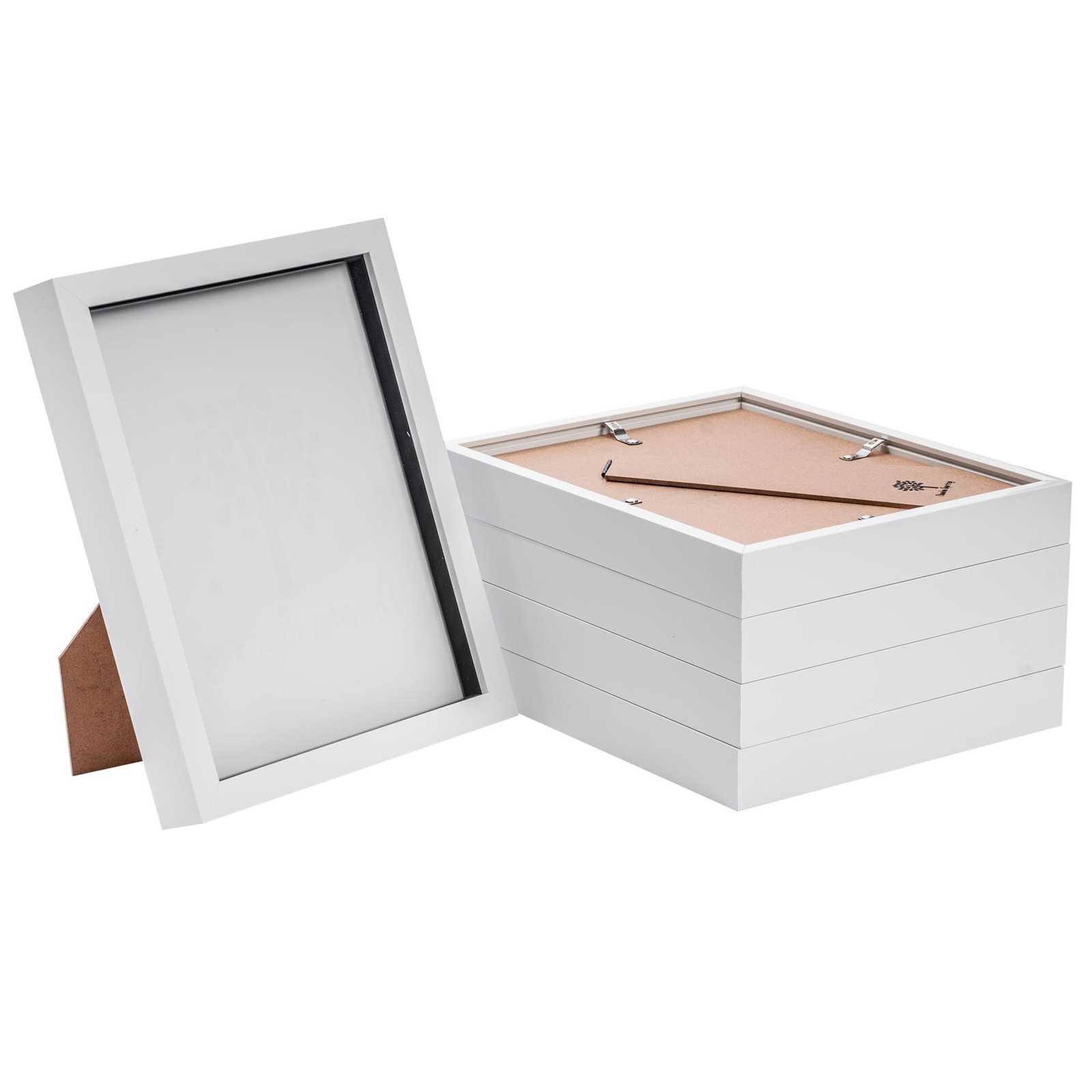 5x 3D Box Photo Frames Standing Hanging Craft Shadow Frame 8 x 10" White