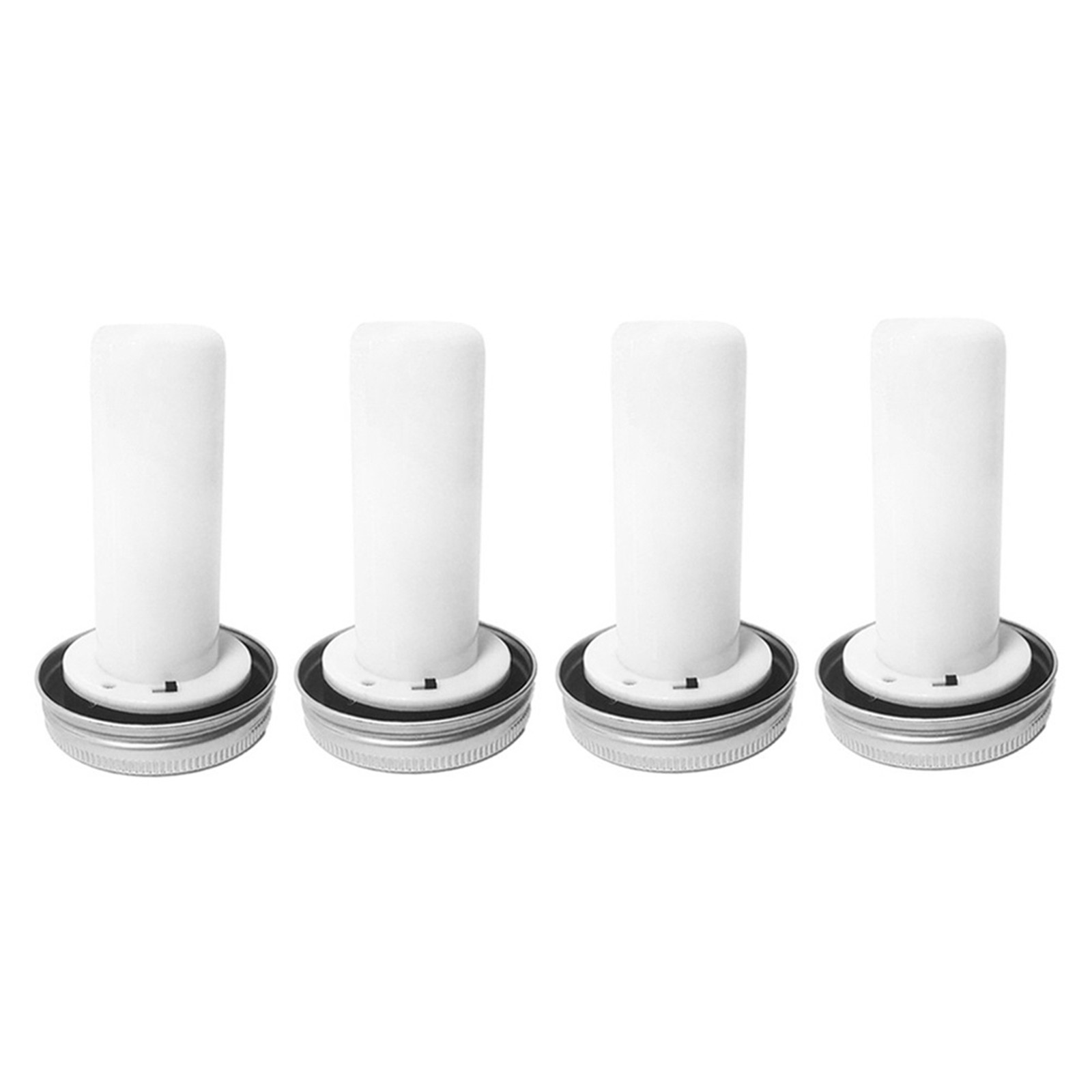 2X(Solar LED Flame Light Outdoor Jar Lit Lamp Solar Candle Simulation6472