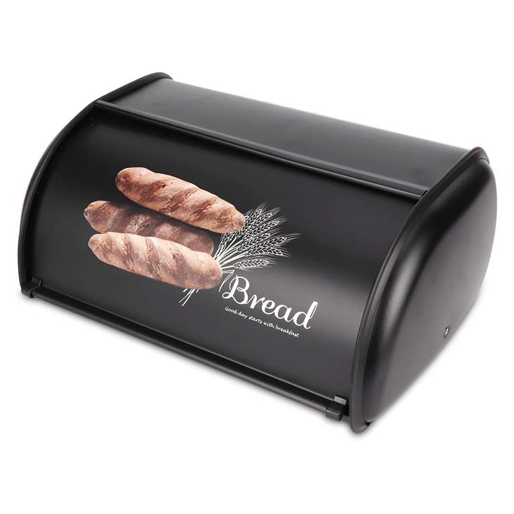 Bread Box, Capacity Metal Bread Box,Holder Bin Container Kitchen Storage6818