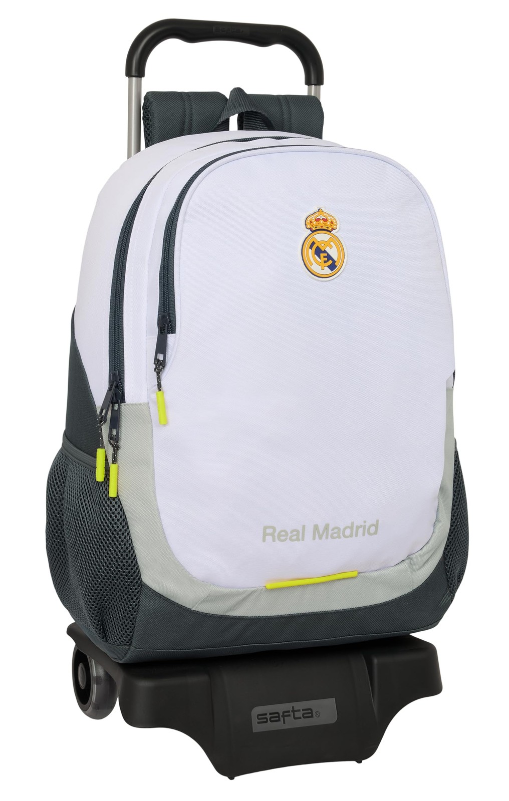 safta Real Madrid Attrezzature 25/26 School Backpack with Trolley Ideal for Chil