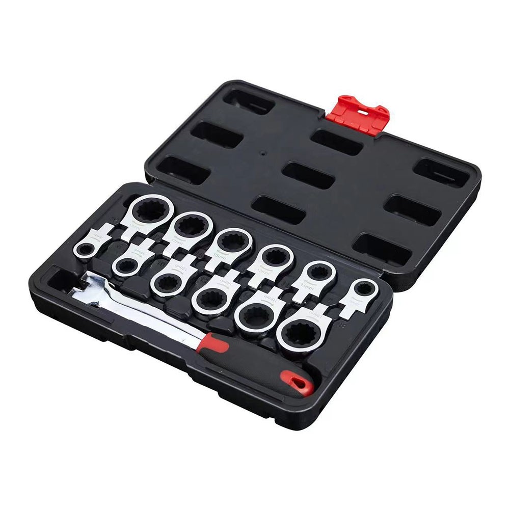 Ratchet Wrench Set Easy Use Sturdy Release Multifunction Detachable for9206