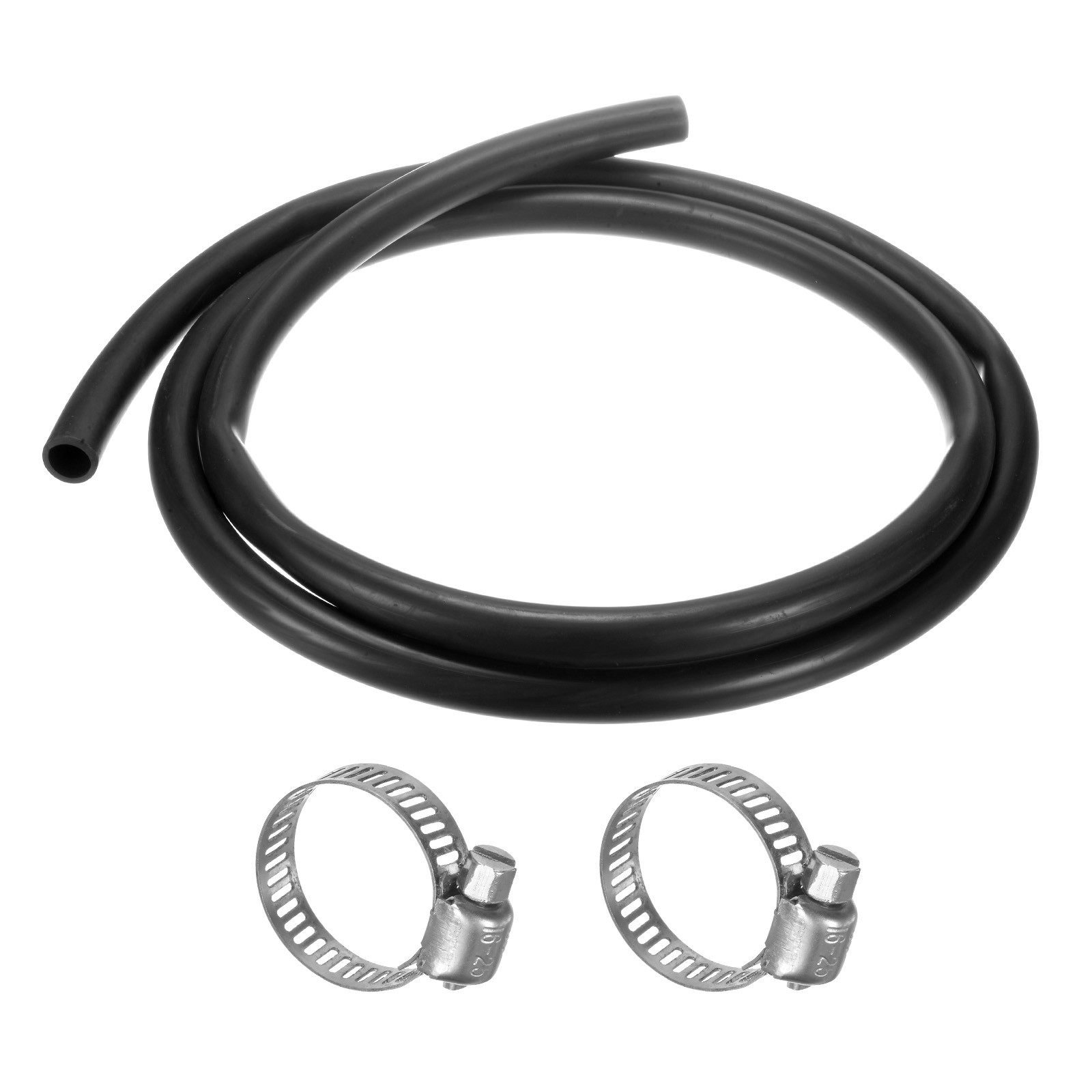 Lubricating Oil Hoses, 15mm x 20mm 6.56FT Rubber Tubing with 4pcs Clamps