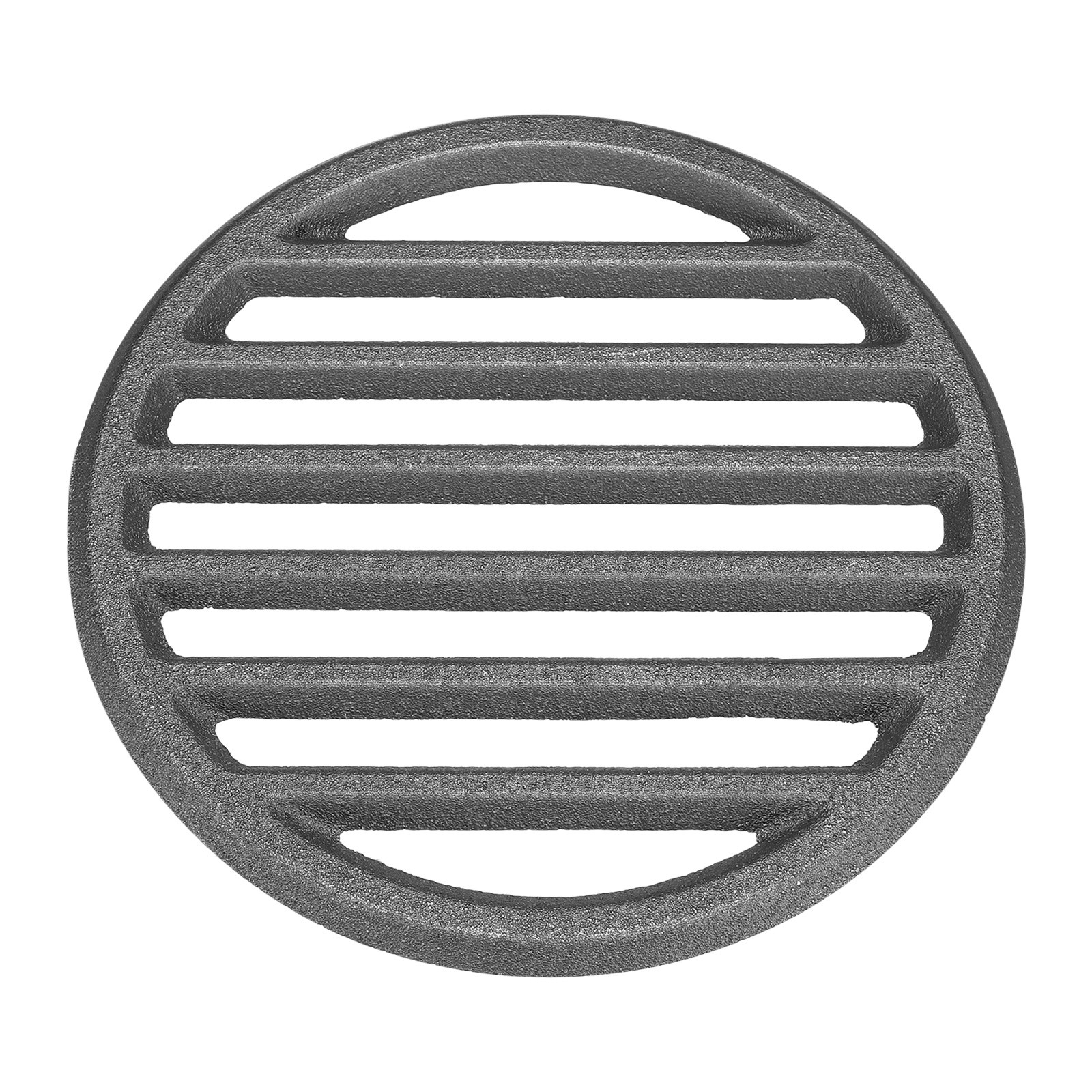 Cast Iron Bottom Fire Grate 7" OD Round BBQ High Heat Charcoal Plate