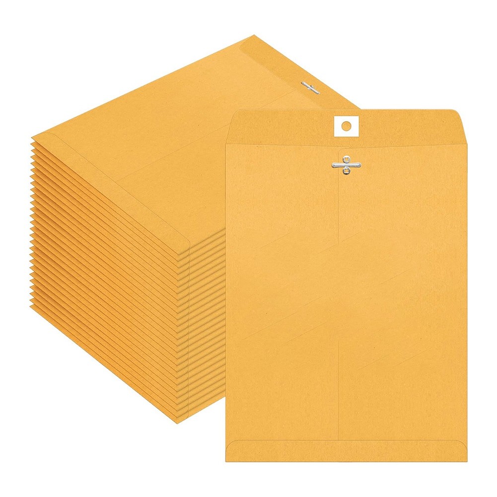 9x12inch Clasp Envelopes 100 Count - Envelopes with Clasp Closure -4295