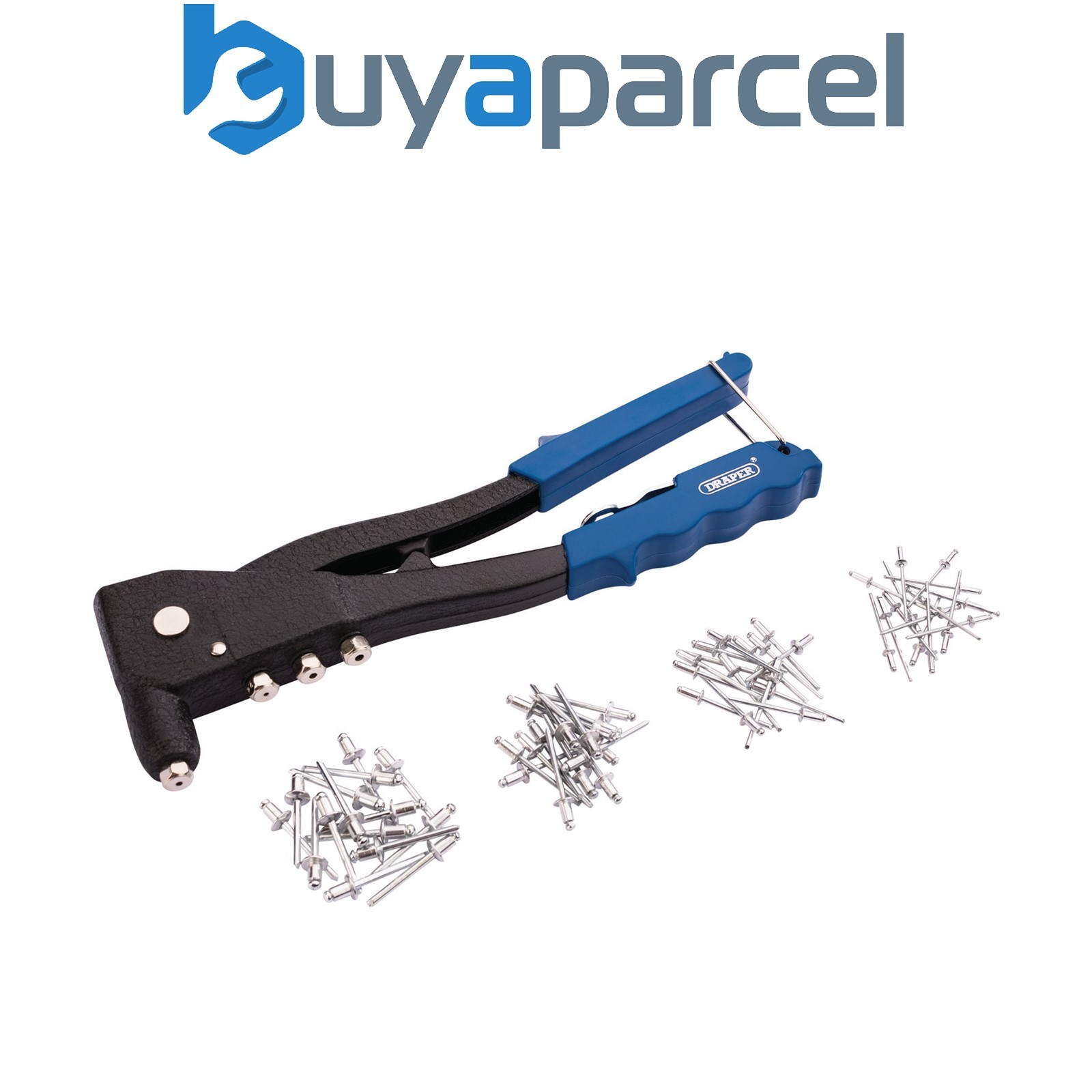 Draper 27843 Hand Riveter Kit for Aluminium Rivets, 1 x Case