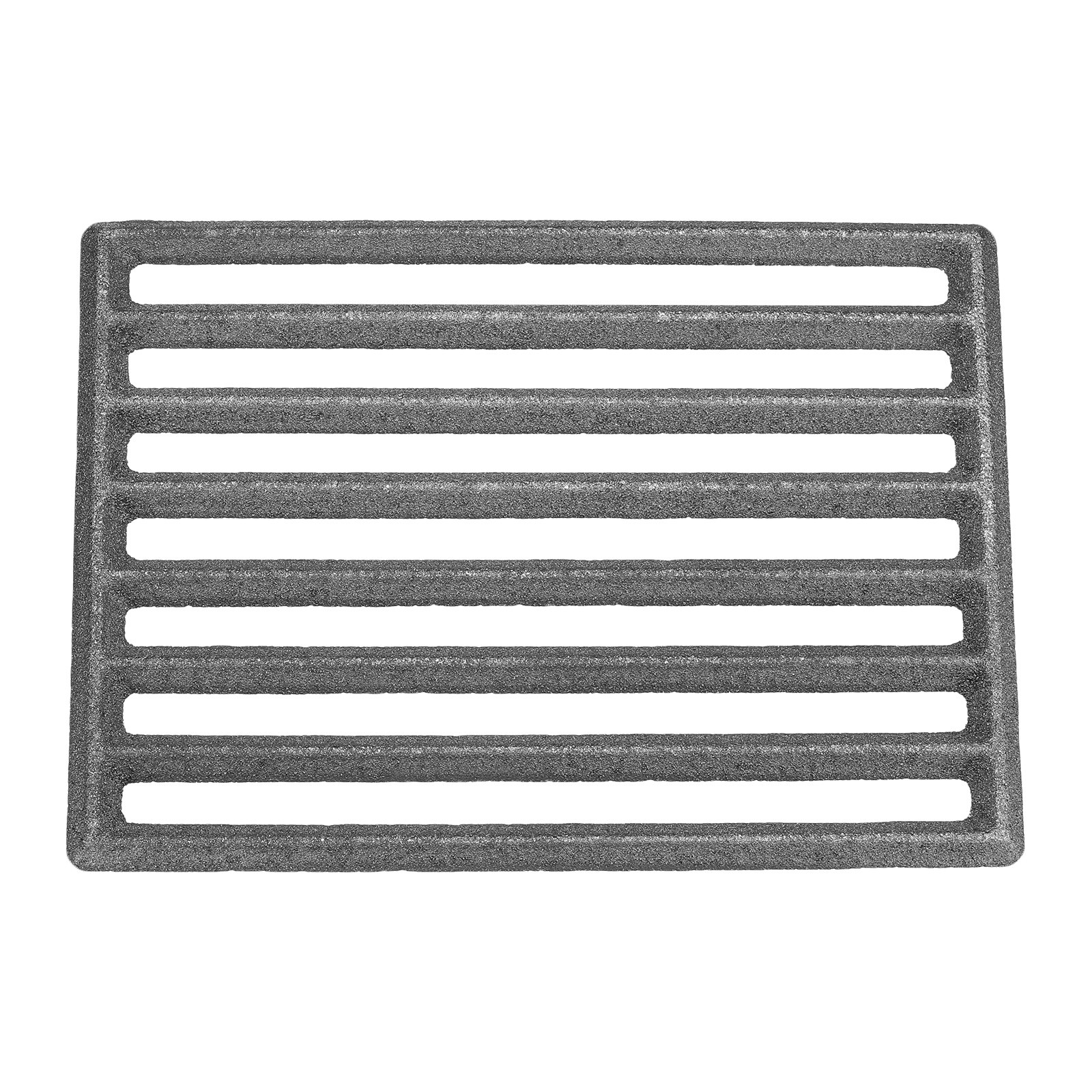 Rectangle Cast Iron Bottom Fire Grate 8.4" BBQ High Heat Charcoal Plate
