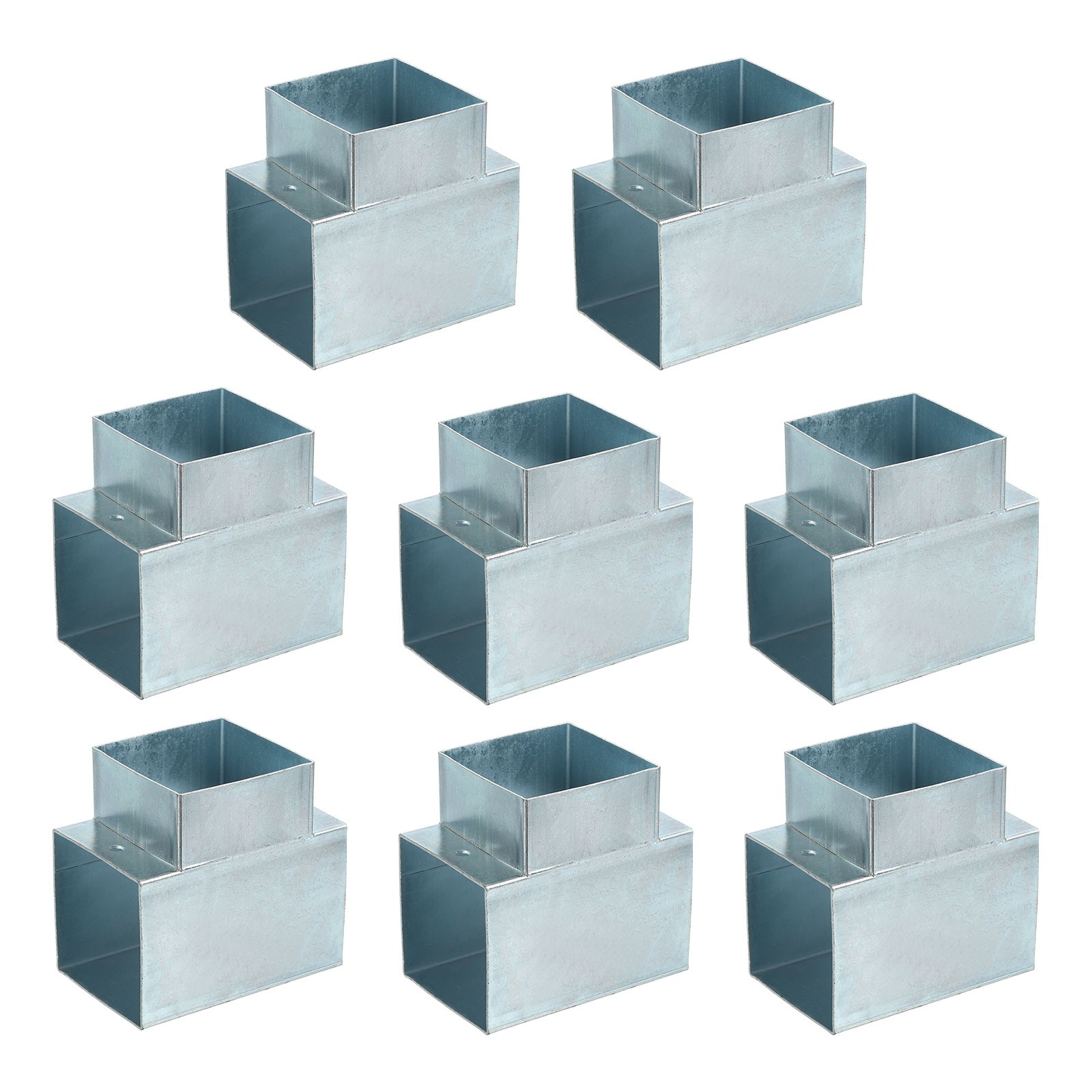 3-Way Gazebo Brackets Kit, T-Shaped Bracket for 2.4" x 2.4" Lumber (8 Pack)