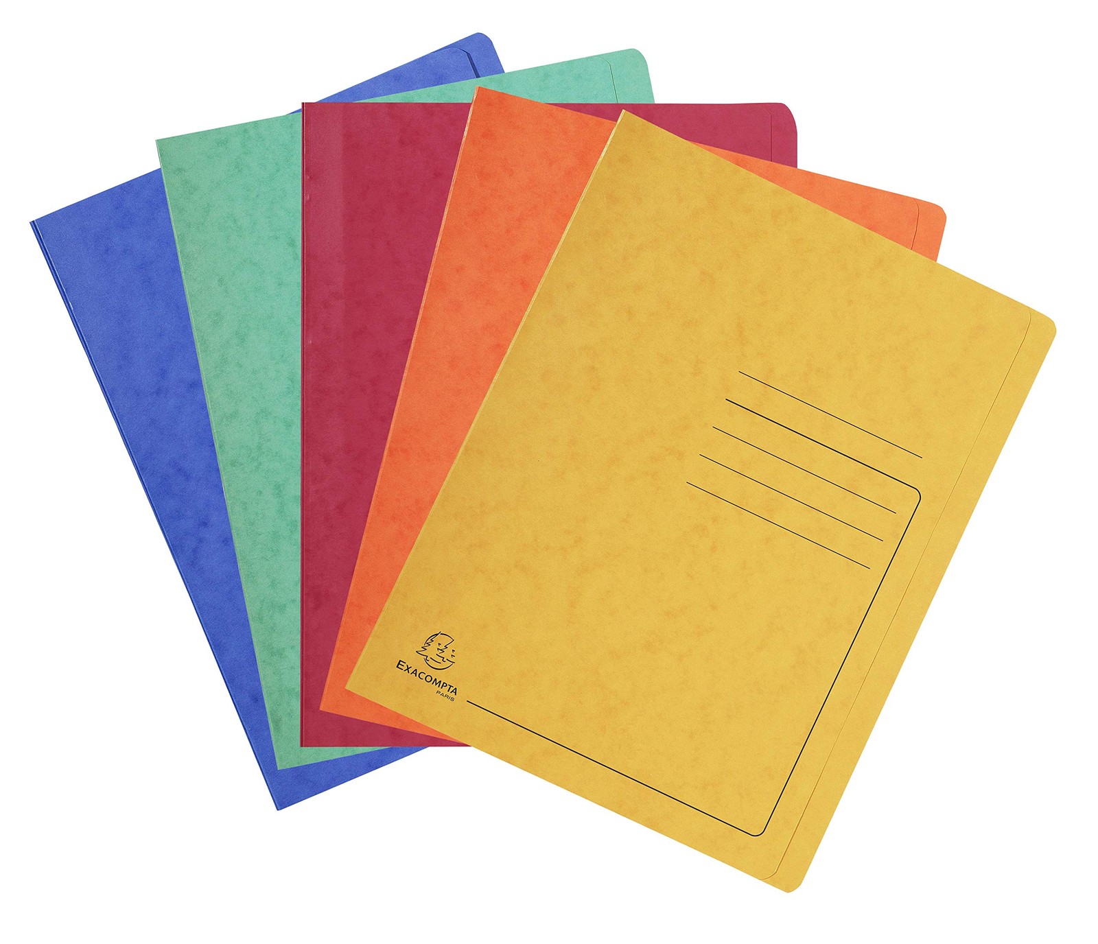 Exacompta - Ref 39990E - Flat Bar File - Suitable for A4 Documents, 355gsm Mottl