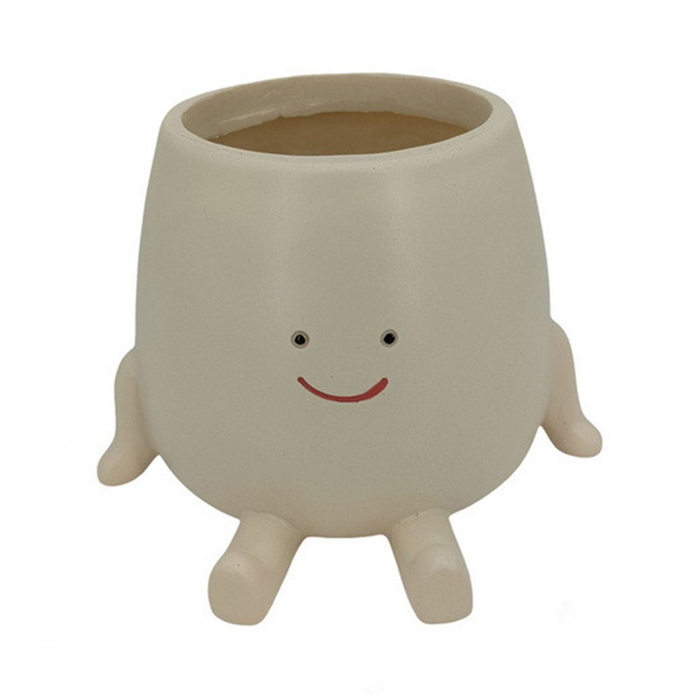 3X(Smile Face Planter Pot for Indoor Outdoor Plants Cute Head Planters4708